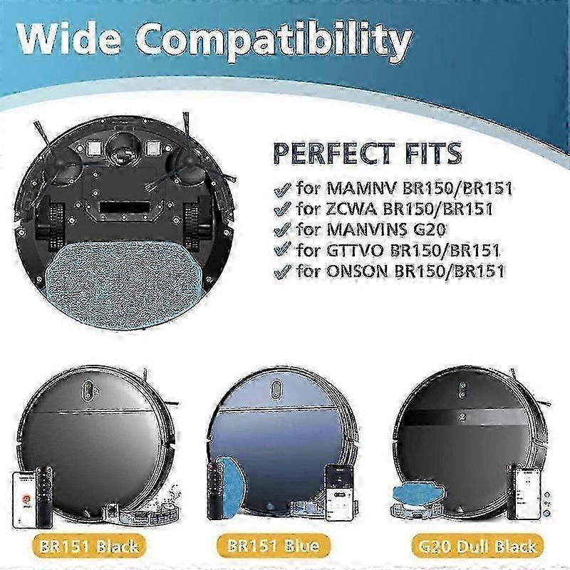 25-26 Replacement Parts for / BR150/BR151,for MANVINS G20,for /GTTVO/EICOBOT BR150/BR15 Robot Vacuum Acce FG05