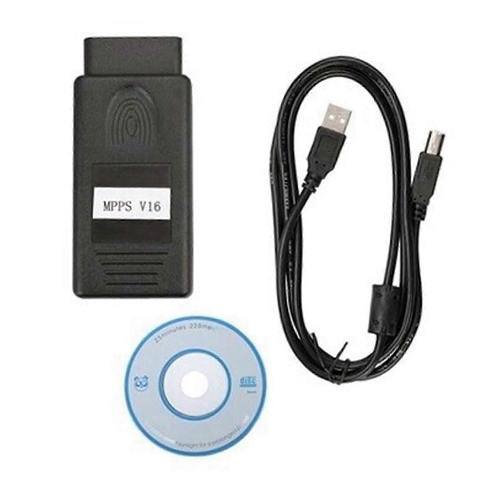 MPPS V16 ECU Chip Tuning Tool, MPPS V16 ECU Chip Tuning Tool Car Fault Detection Diagnosis Cable Ca