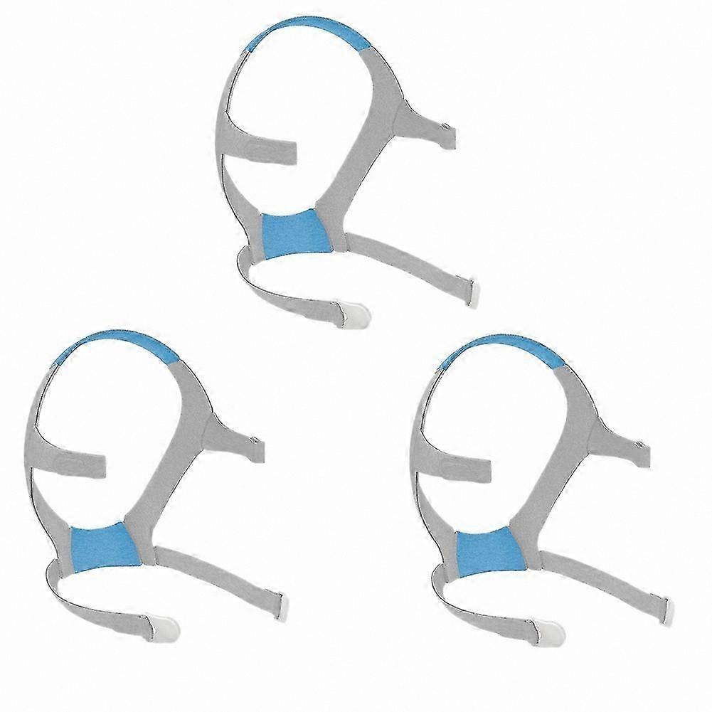 3-Pack Soft Elastic Straps for Full-Face Masks, Replacement Headgear Compatible with F20 Series, Adjustable and Comfortable Fit