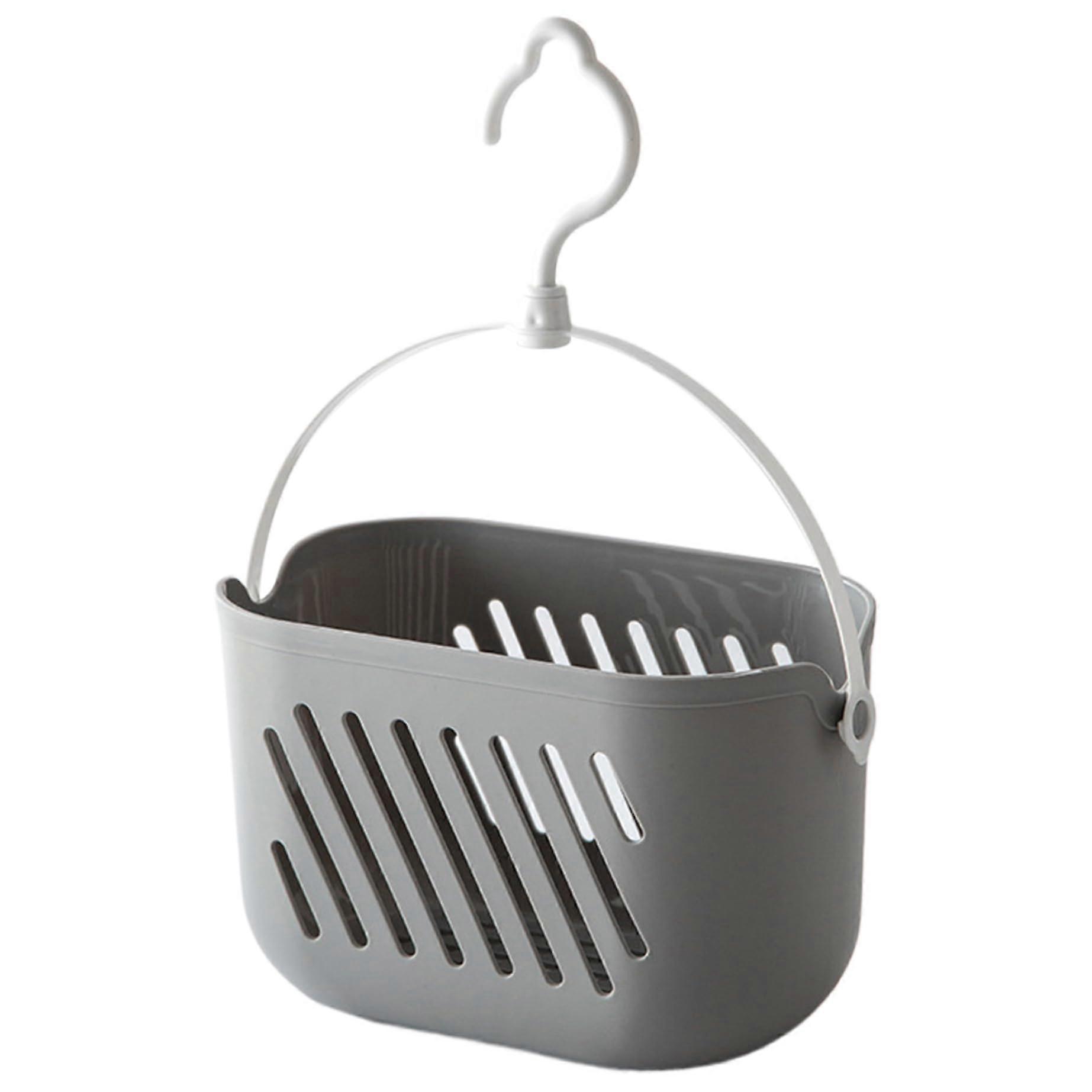 Plastic Shower Caddy Portable HollowOut Basket With 360Degree Rotating Hook Hanging Shower Caddy For Home