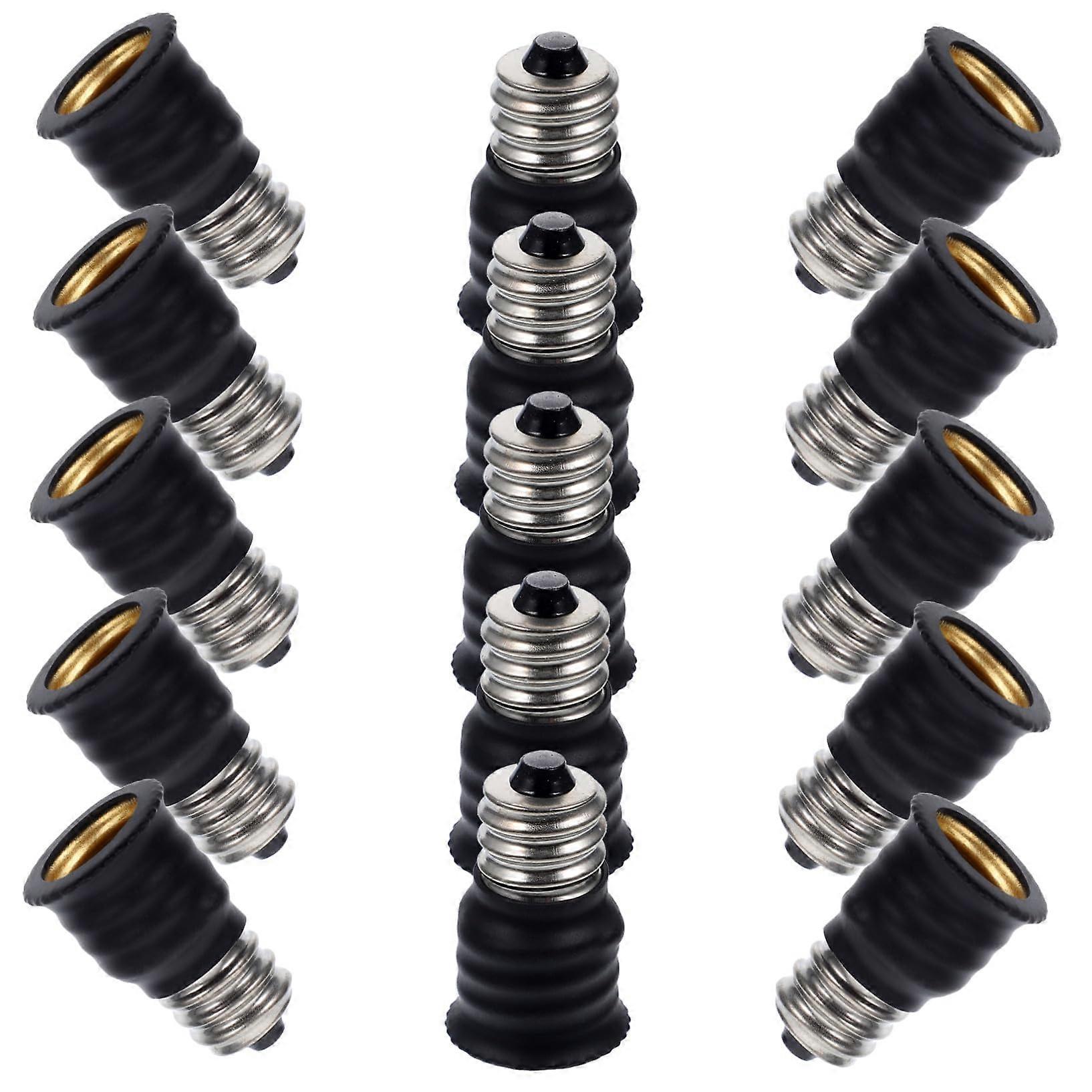 Bulb Adapter Converters 15Piece Light Socket Adapters For LED Lamps Practical Base Converter For Home Garage Workshop