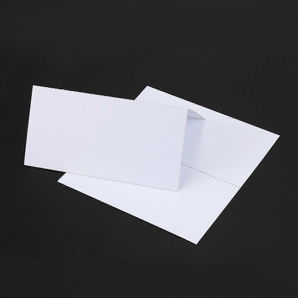 100 Blank Table Name Place Cards, Many Colours - White,Wedding