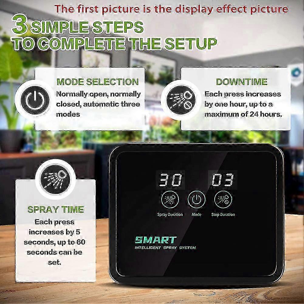 Intelligent automatic timing spray system rainforest cylinder fog machine sprinkler sprinkler set 26s