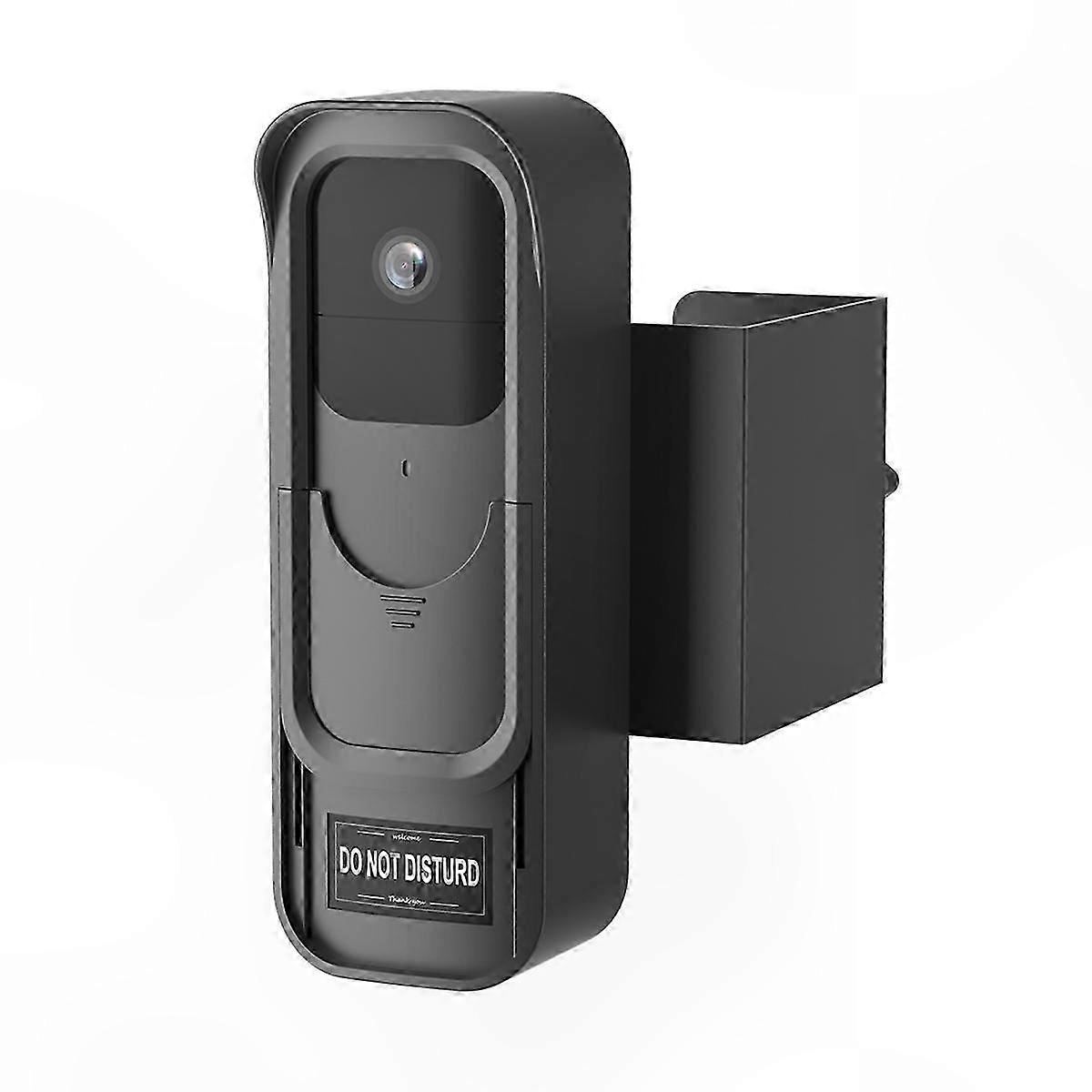 Universal No-Drill Anti-Theft Mount for Video Doorbell, Secure Holder Bracket with Unobstructed Motion Detection