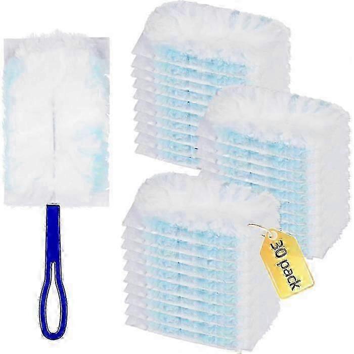 30 Swiffer Magnetic Dust Cloths With 1 Handle 26s