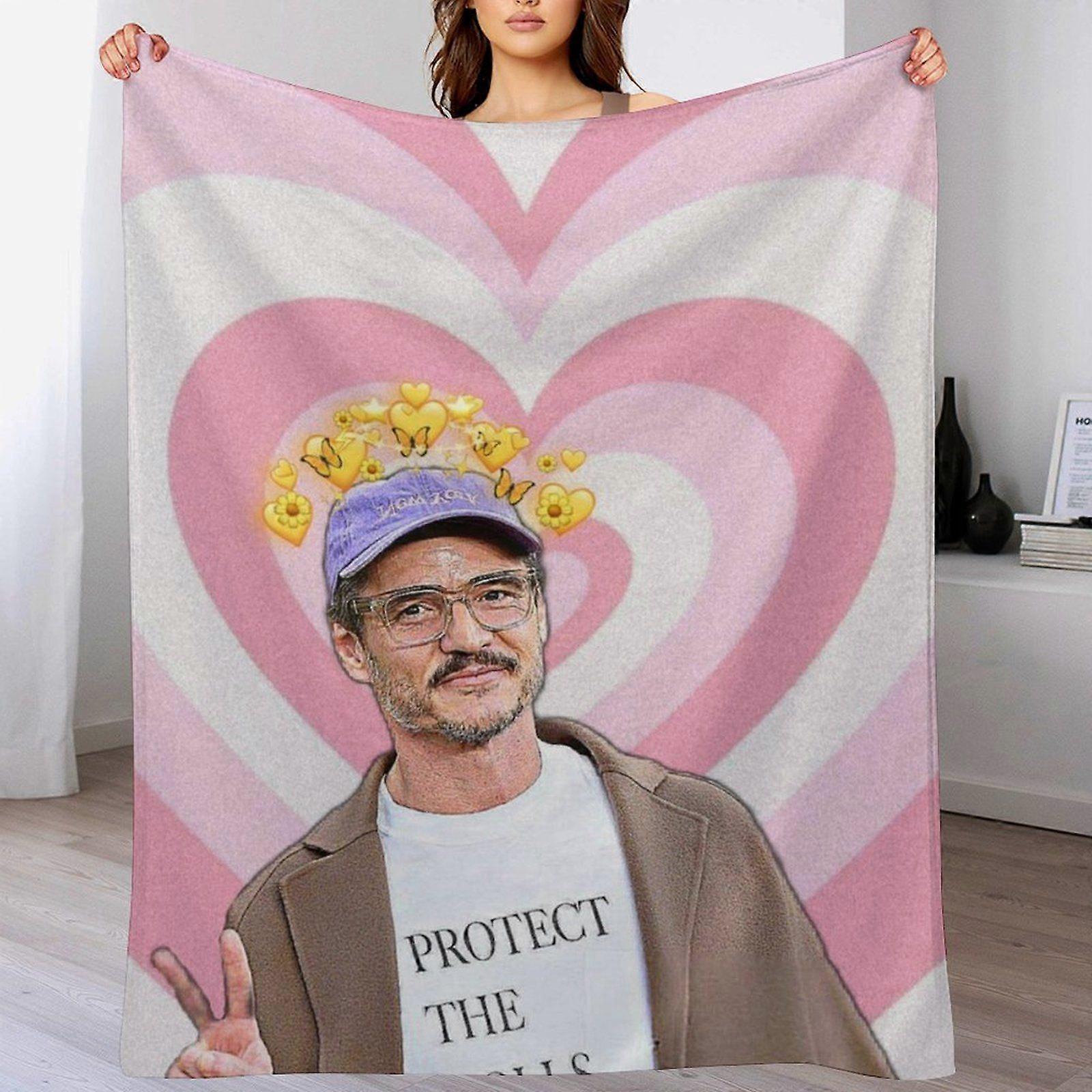 Pedro Pascal Mykt fløyelsteppe til reisesofa Vinterkjølt vær Hypoallergenisk