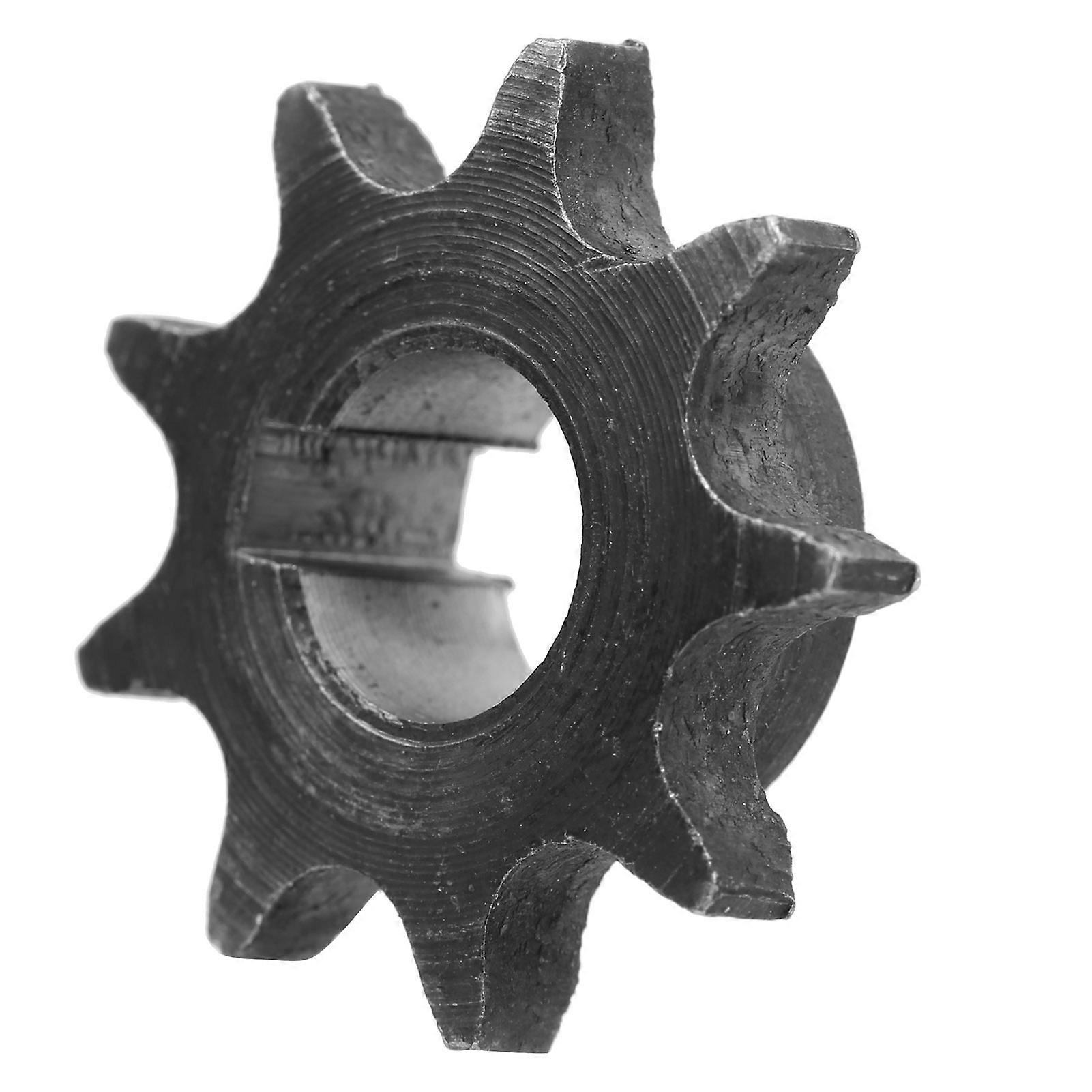 06B 9 Teeth with Key Groove 10mm Inner Diameter Steel Motor Gear Sprocket Accessory