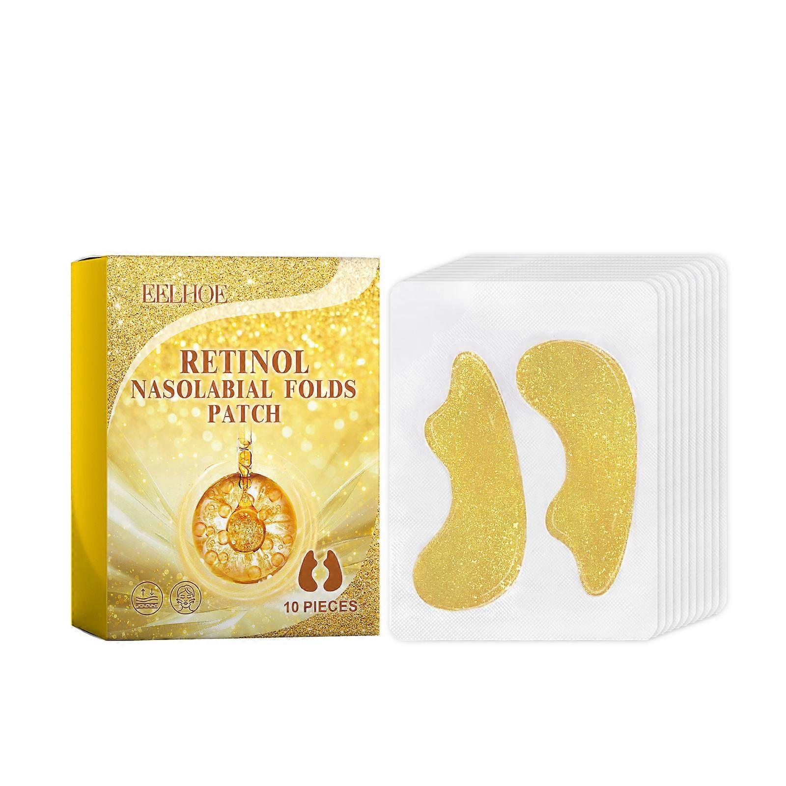 EELHOE Retinol Nasolabial Folds Patch, Nourish Skin Smooth And Delicate Skin Improves And Reduces Fine Lines