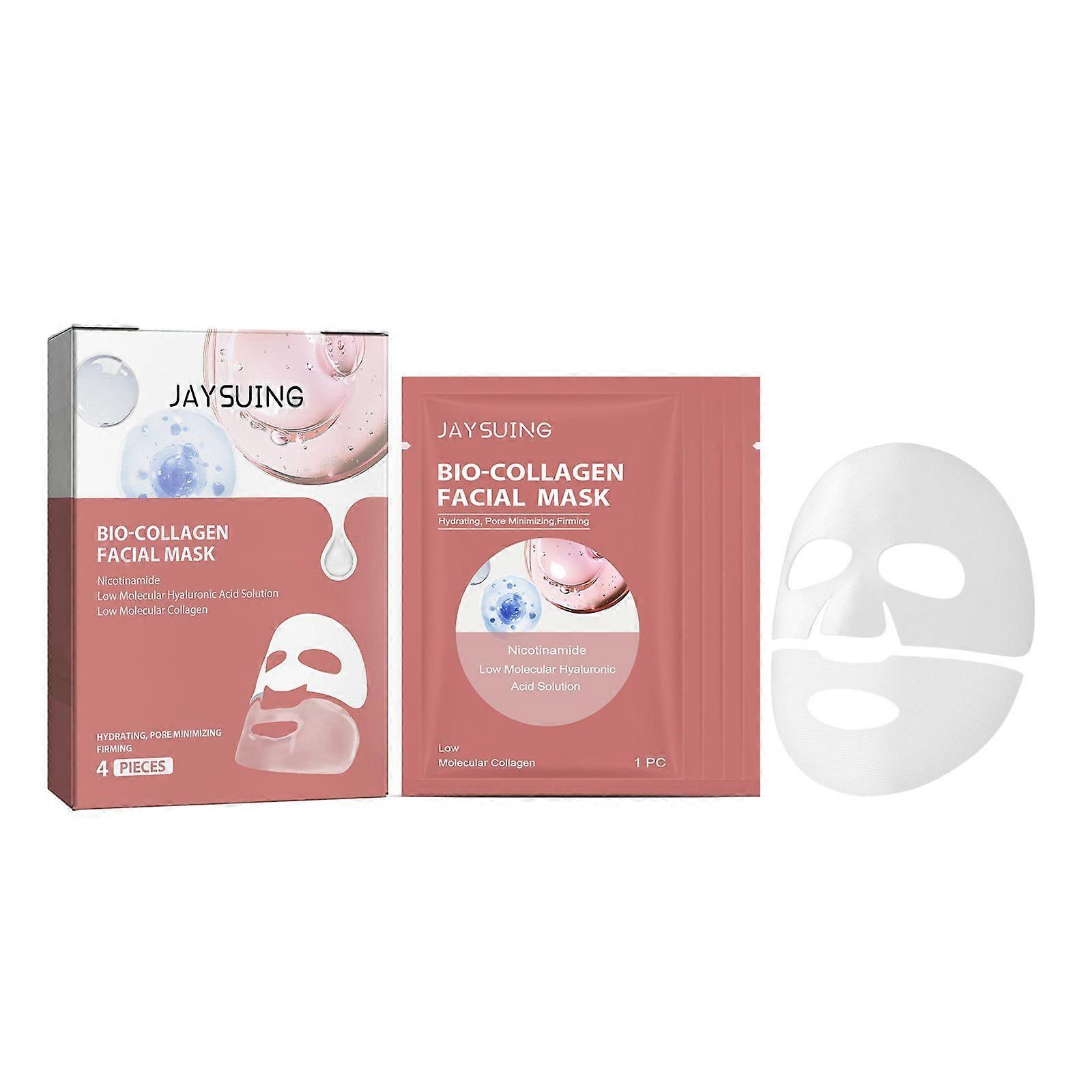Jaysuing Collagen Tightening Facial Mask (Boxed) Improves Skin Elasticity Smoothen Fine Wrinkles And Wrinkles Keep Moisturizing