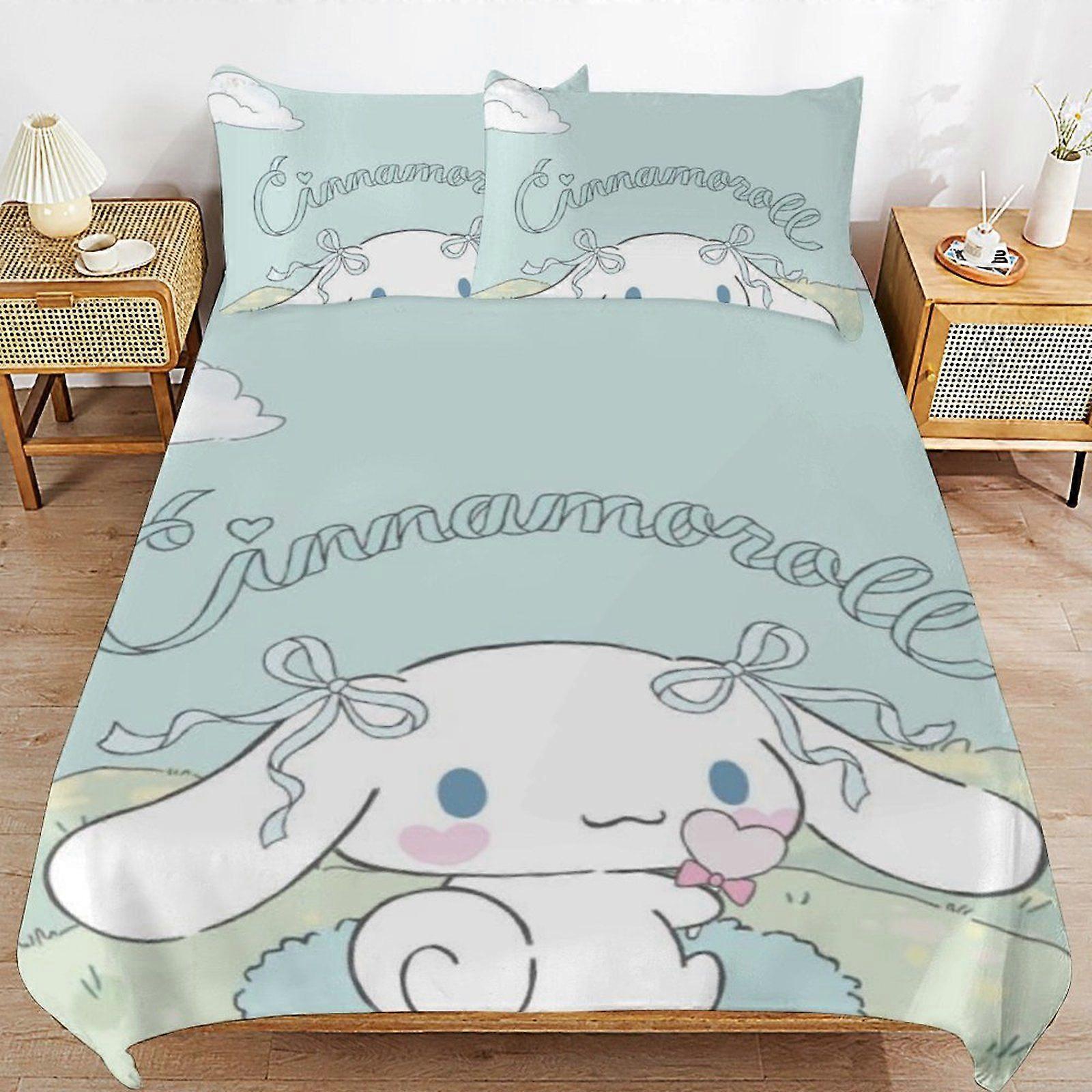 A27 CINNAMOROLL Ultra Smooth Touch Durable Comfort Secure Zipper Sleep Set Duvet Cover Sets Everyday Use N27
