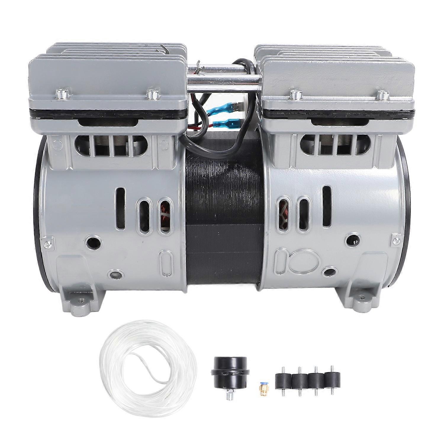 Pond Lake Aerator System Kit Oil Free Compressor Air Pump with Timer Connector 30 Meter Hose 550W+80