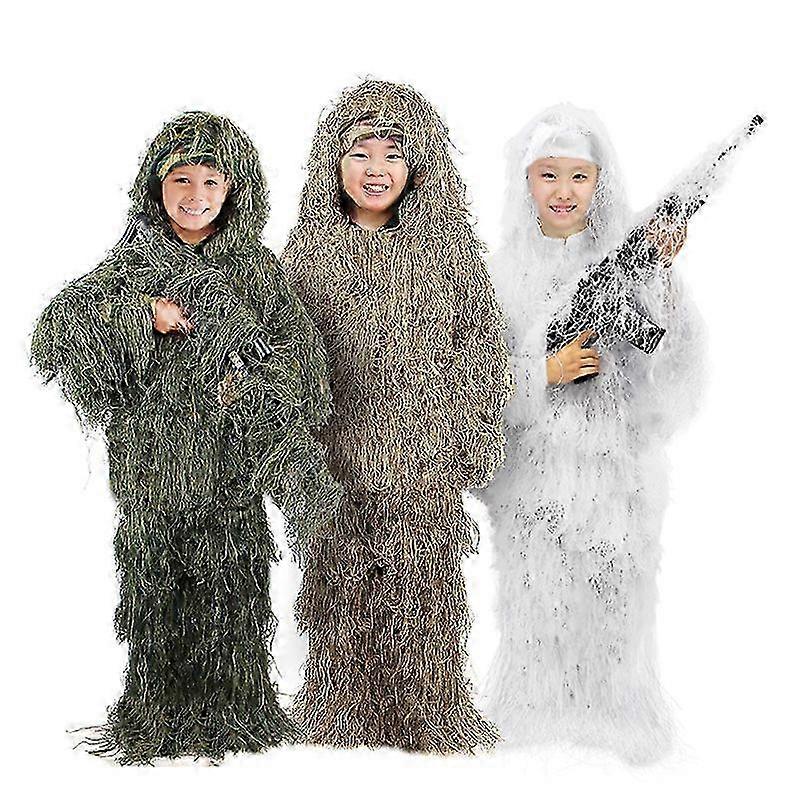 Barn kamouflage Ghillie kostym för utomhusjakt