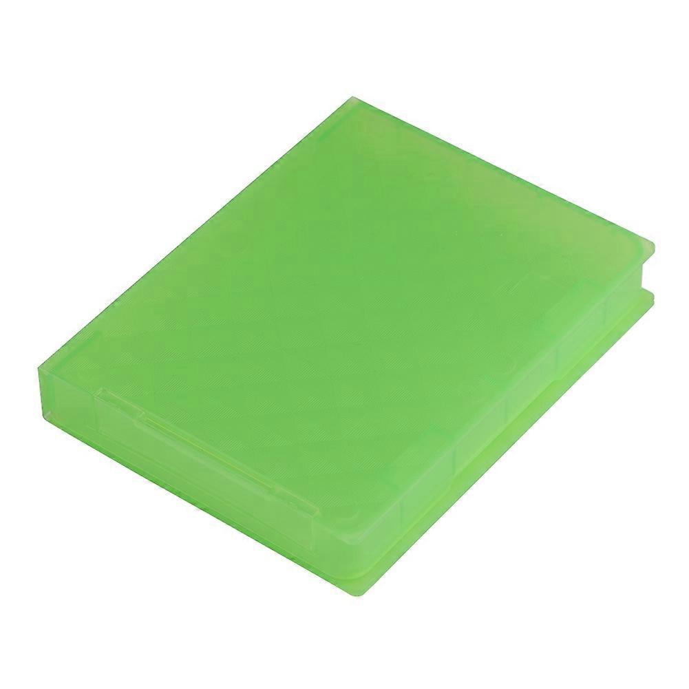 2.5" Hard Case HDD SSD Anti static Disk Storage Box Shockproof Dust proof NOn slip Green (Not Inclub