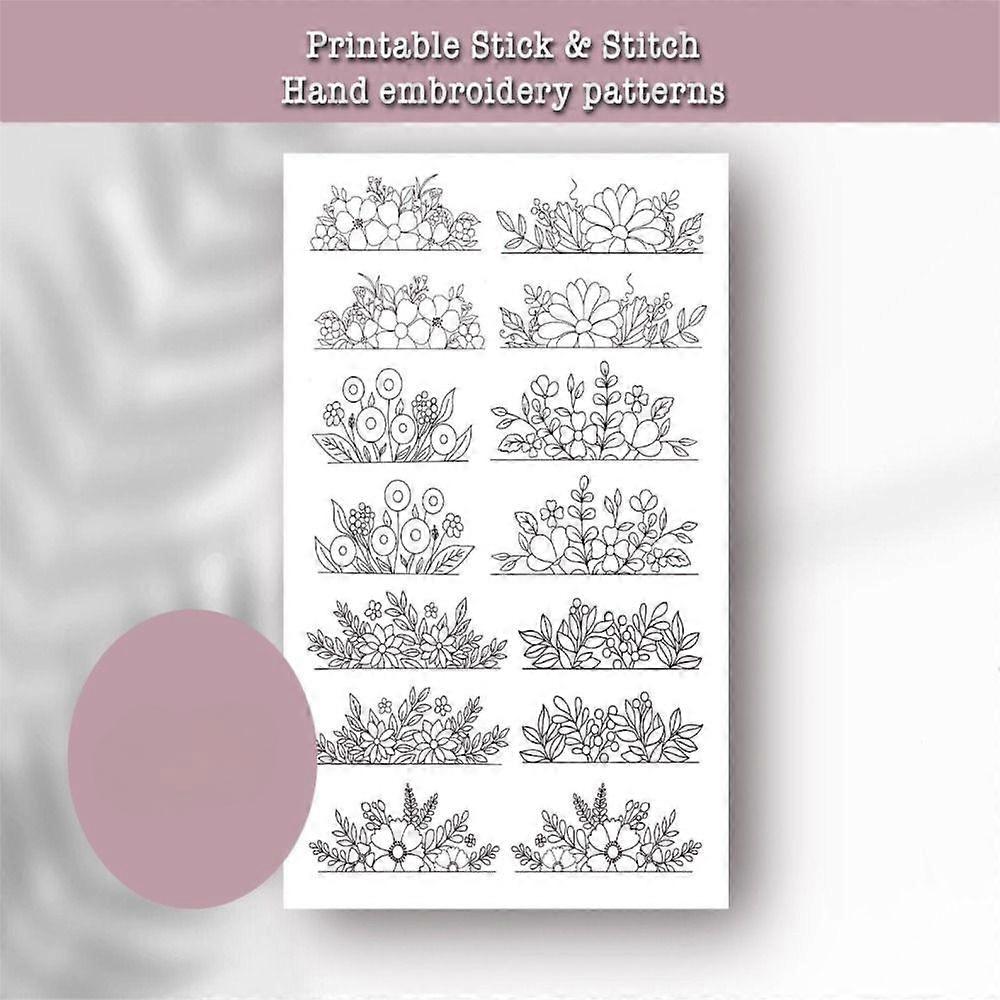 Handmade Stitching Embroidery Paper Water Soluble Embroidery Patterns  Beginners