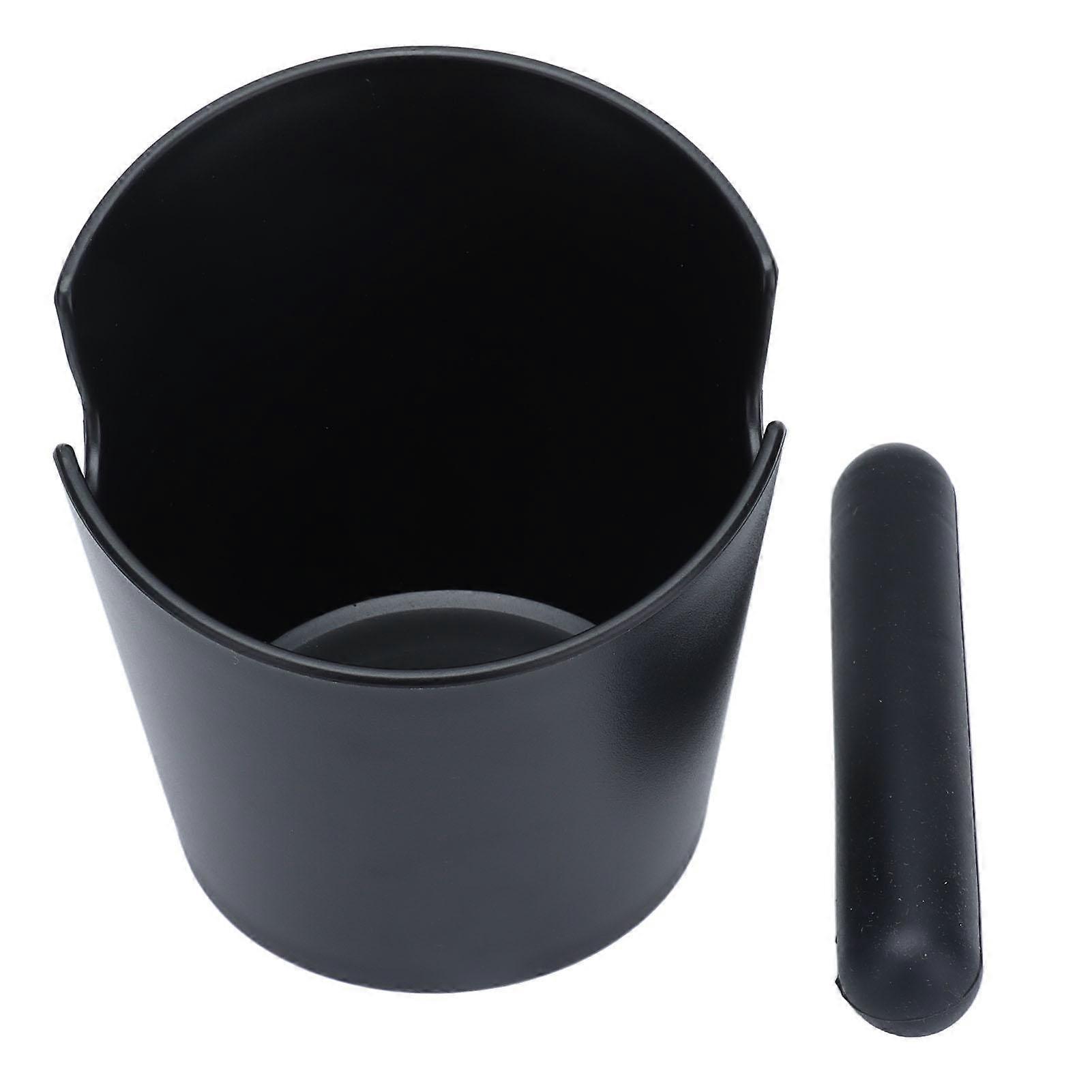 Bevel Connection Coffee Knock Box Black Mini Grounds Knock Box with Knock Bar Coffee Dump Bin
