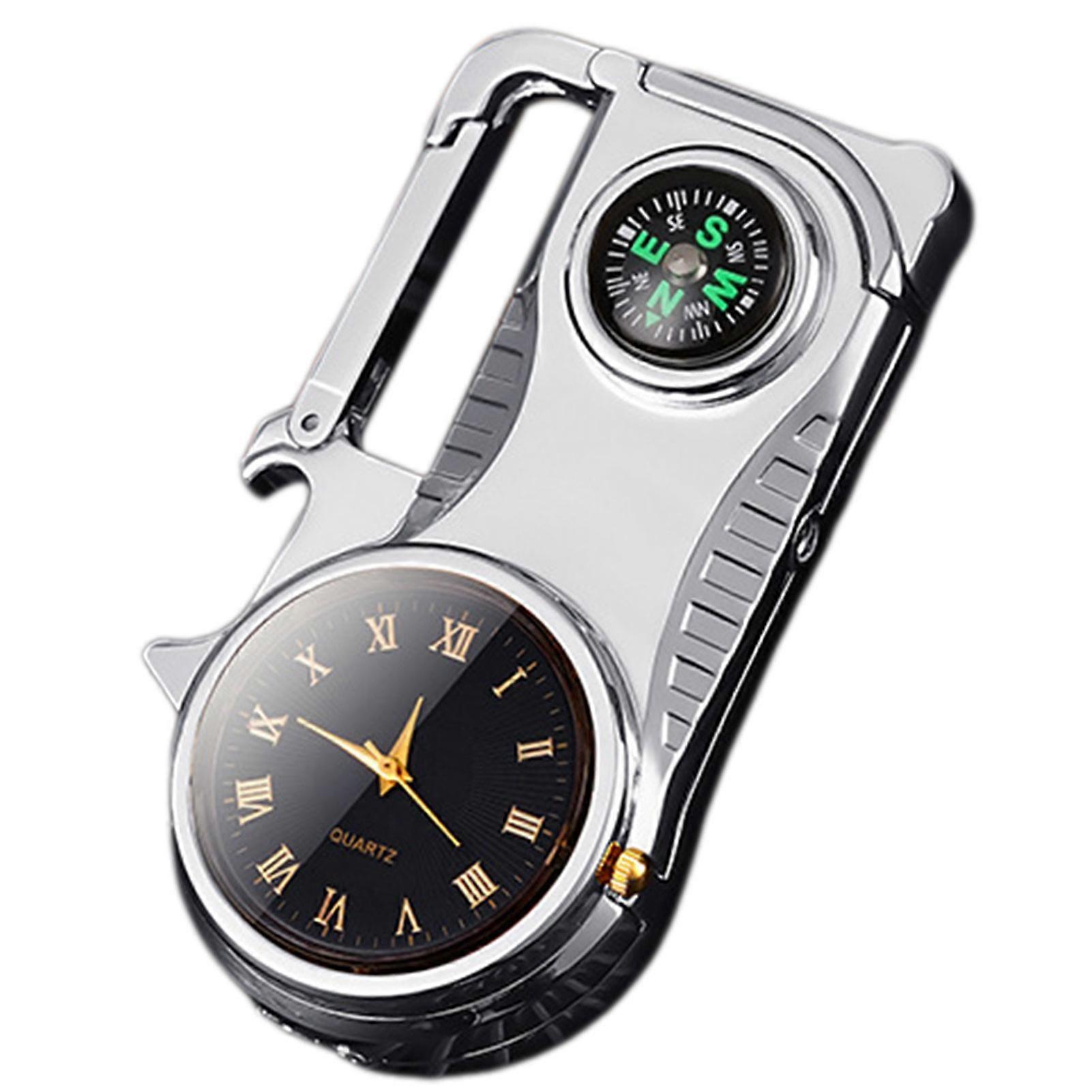 refillable jet-flame lighter wristwatch navigation Sturdy & Refillable Present cfor Adventurous Men
