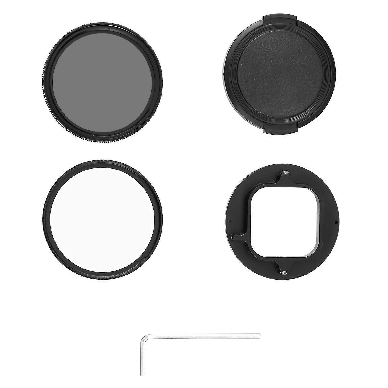 52mm ND2-400 Filter with Adapter, ND2-ND400 Medium Gray Density Lens Filter with Adapter for 12/11 Black Multicolor