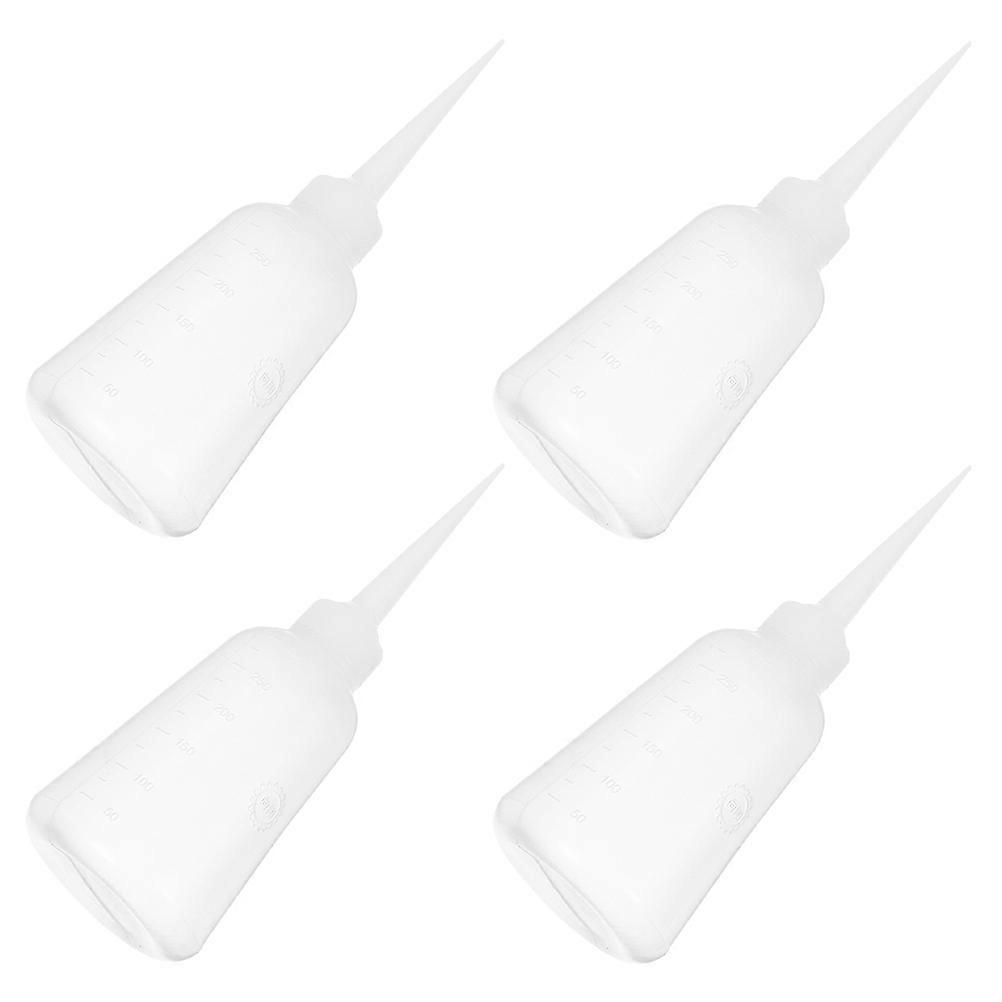 Oil Squeeze Bottle Pet Applicator Bottle for Precise Glue Dispensing 4Pcs