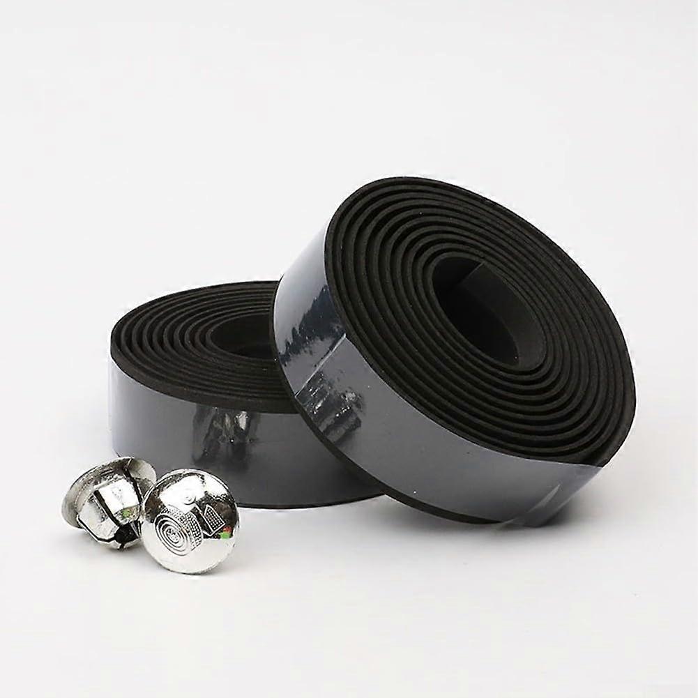 Bicycle Handlebar Tape with Shock Absorption Rubber Foam AntiSlip Grip, 2.8cm x 200cm, 2 Pack Red