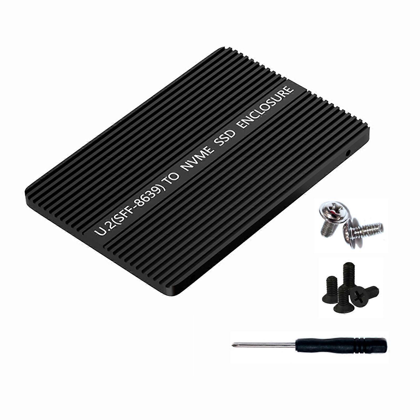 M.2 Nvme Solid Disk To SFF-8639 Adapter Enclosure Case Box For Wide Computer Connection Heat Dissipation Multicolor