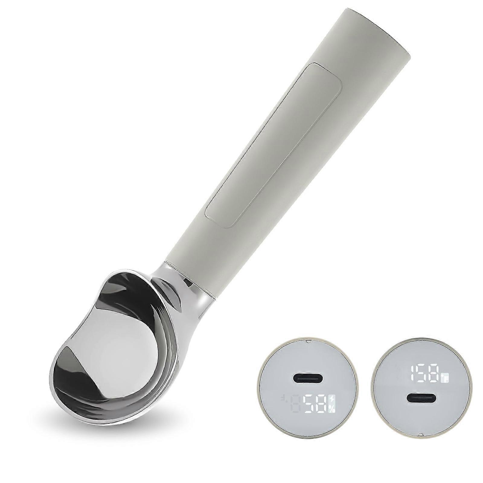 Intelligent Ice Cream Spoon with Rechargeable Battery Ergonomic Design Perfect for Yogurt Ice Cream Easy Charging Multicolor