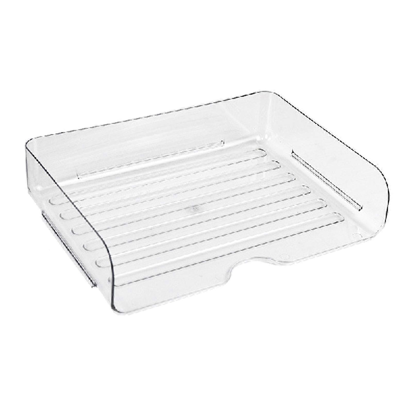 Space Saving File Letter Tray Desktop Document Organiser Stackable Document Letter Tray Storage Box for Office Supplies  PET material