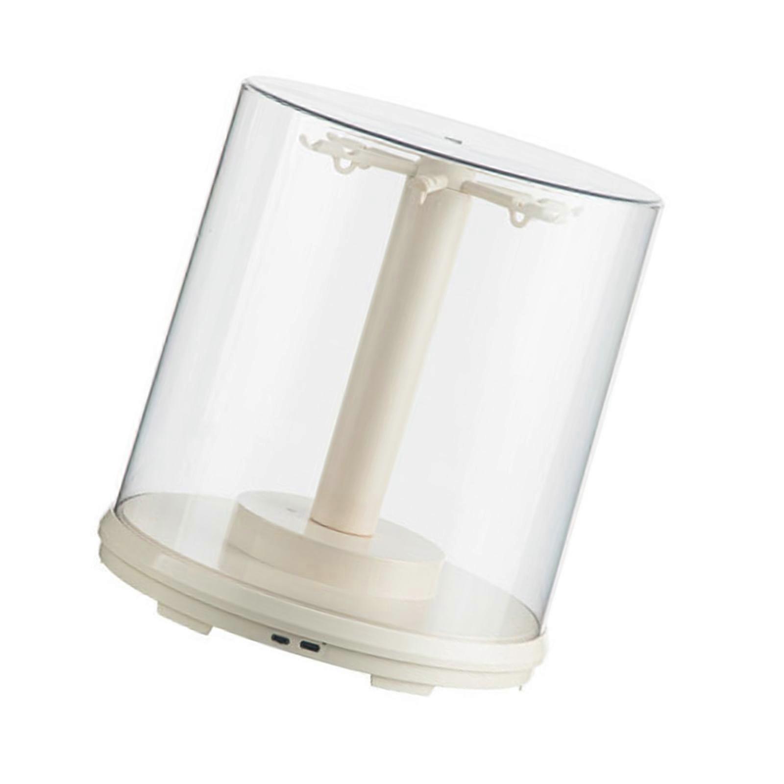 360° Rotating Music Storage Box For Action Figures Stuffed Animals Clear Protective Showcase Organizers Rotating Case Multicolor