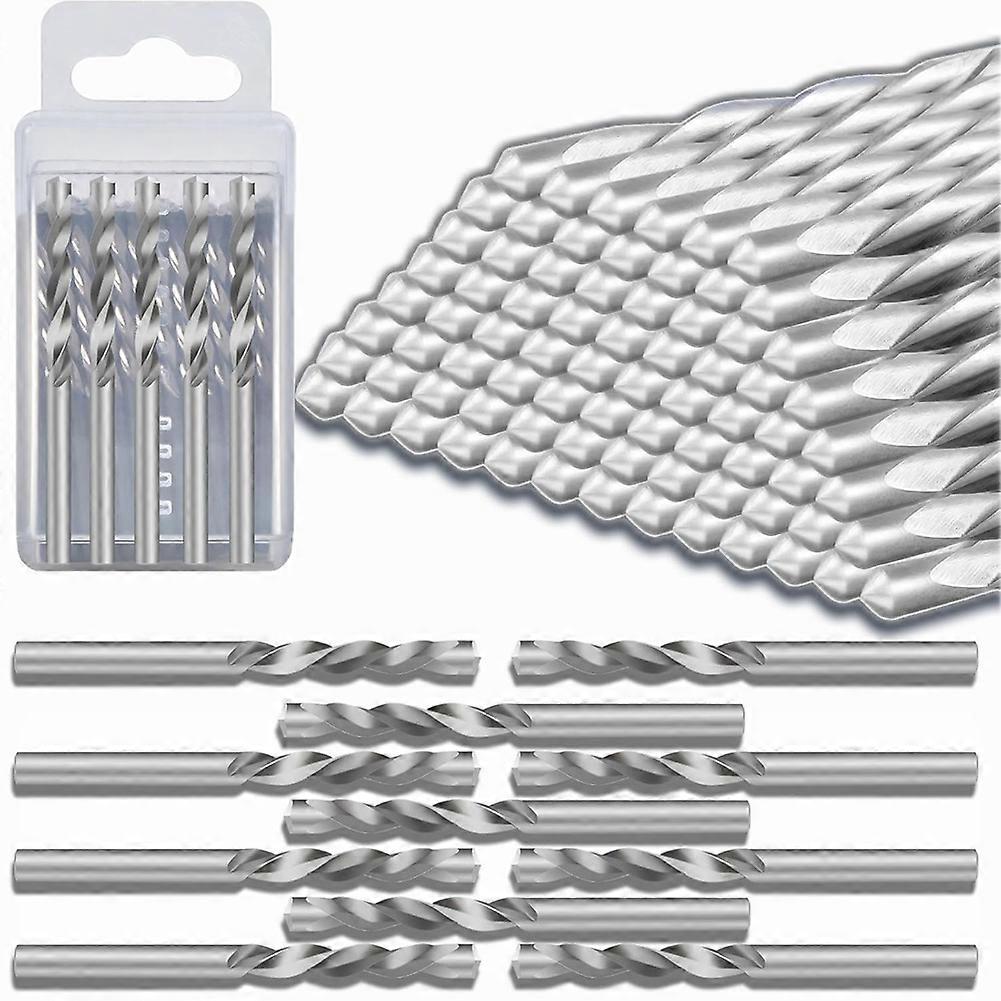 50 PCS Cutting Bit,1/8 Inch Hss Drywall Router Bits,Guide Point Cutting Bits for Use with Spiral Saws and Power Tools A