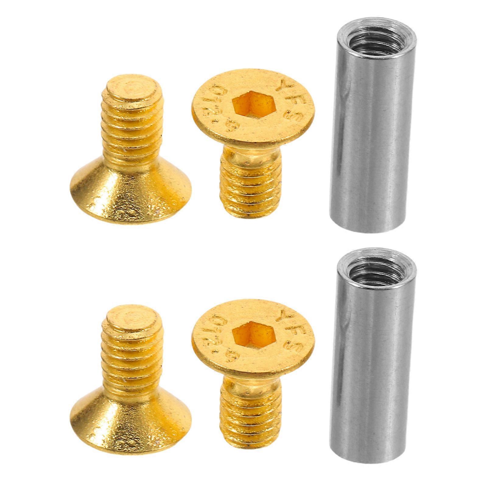 Fixing Rivet Nuts Brass Material Diy Making Pins For Professional Makers Secure Handles 2Pcs
