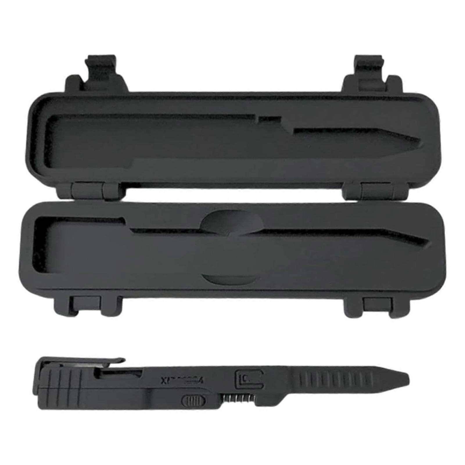 Tactical Slide Actions Ballpoint Pen 3D Printed EDC Pen with Slide Mechanism Refillable Smooth-Writing Ink Pen