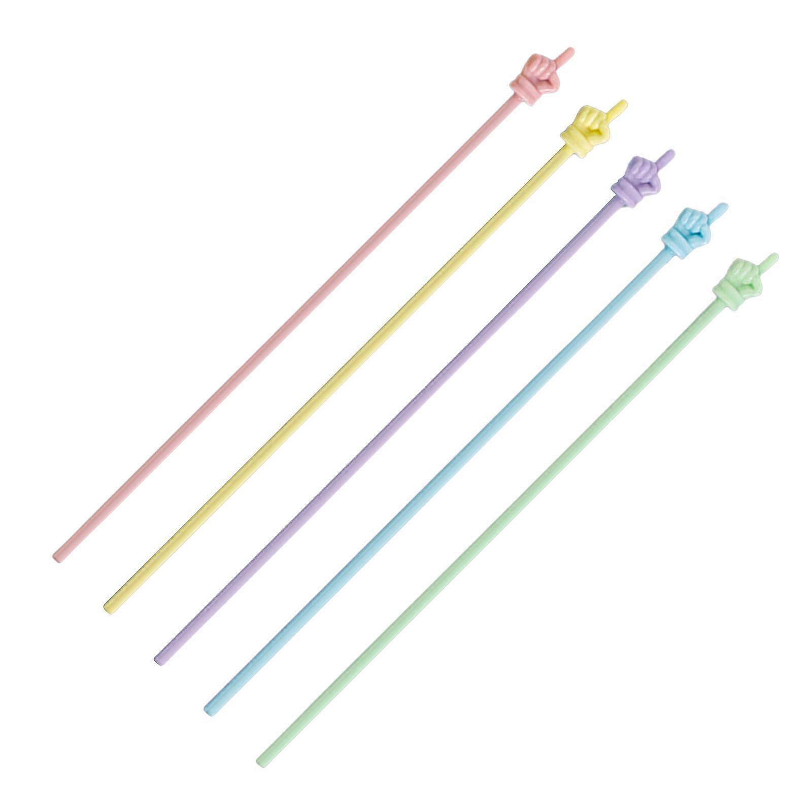 5/10Pcs Small Hand Pointers Colorful Teacher Pointers Presentation Finger Pointers 12Inch for Homeschool Classroom Multicolor