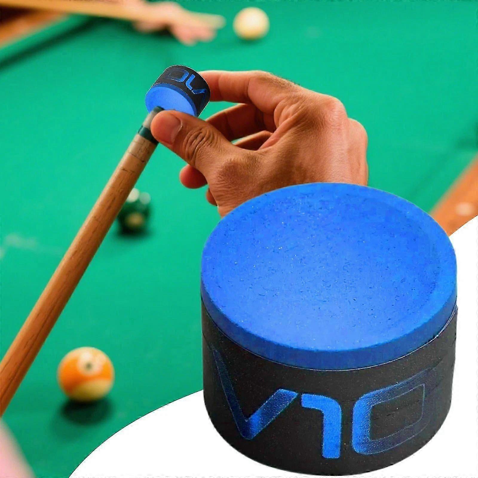 Billiard cue chalk for Taom V10 - Professional blue/green pool chalk, single piece