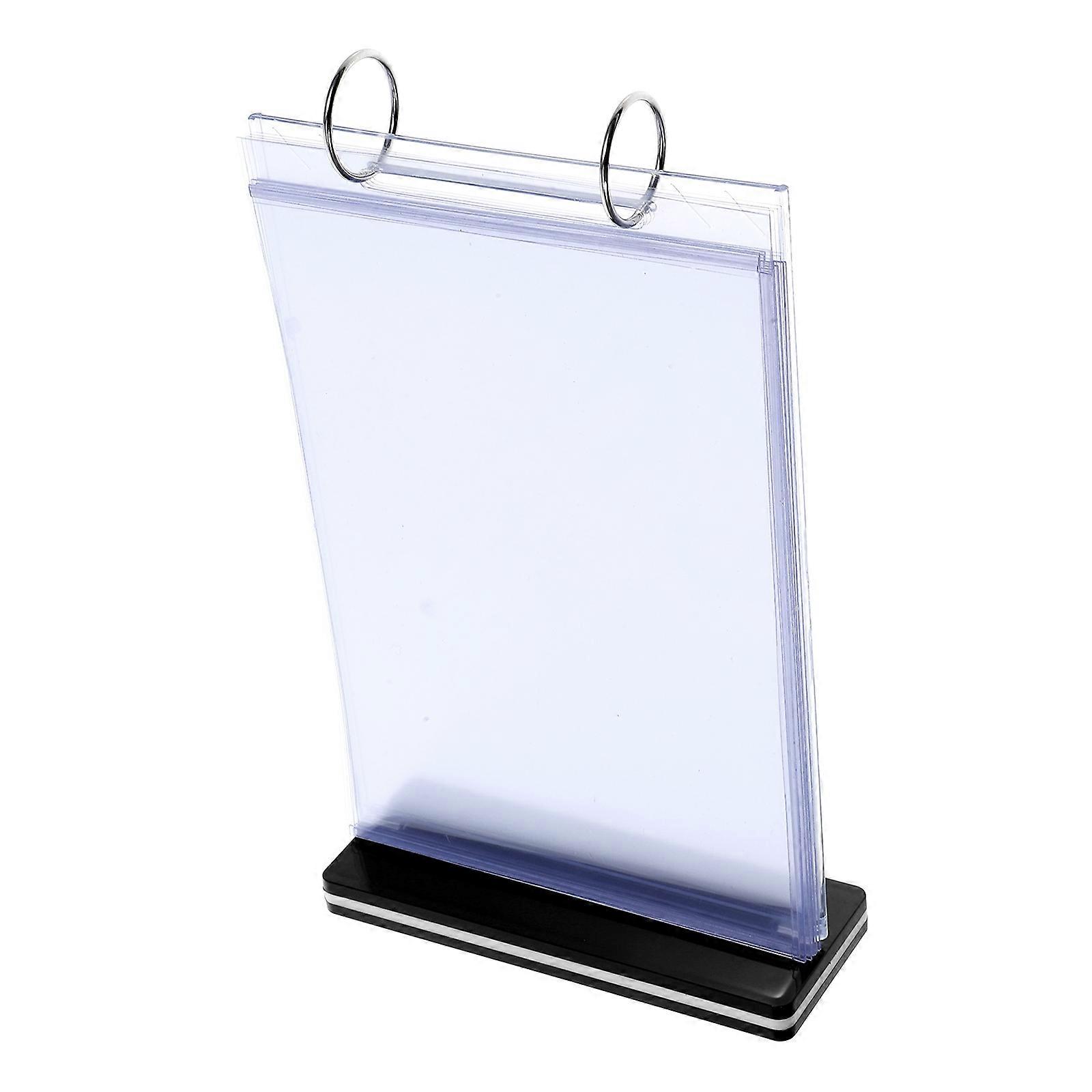 Menu Display Stand for 3Pcs Vertical Sign Holder with PVC Material