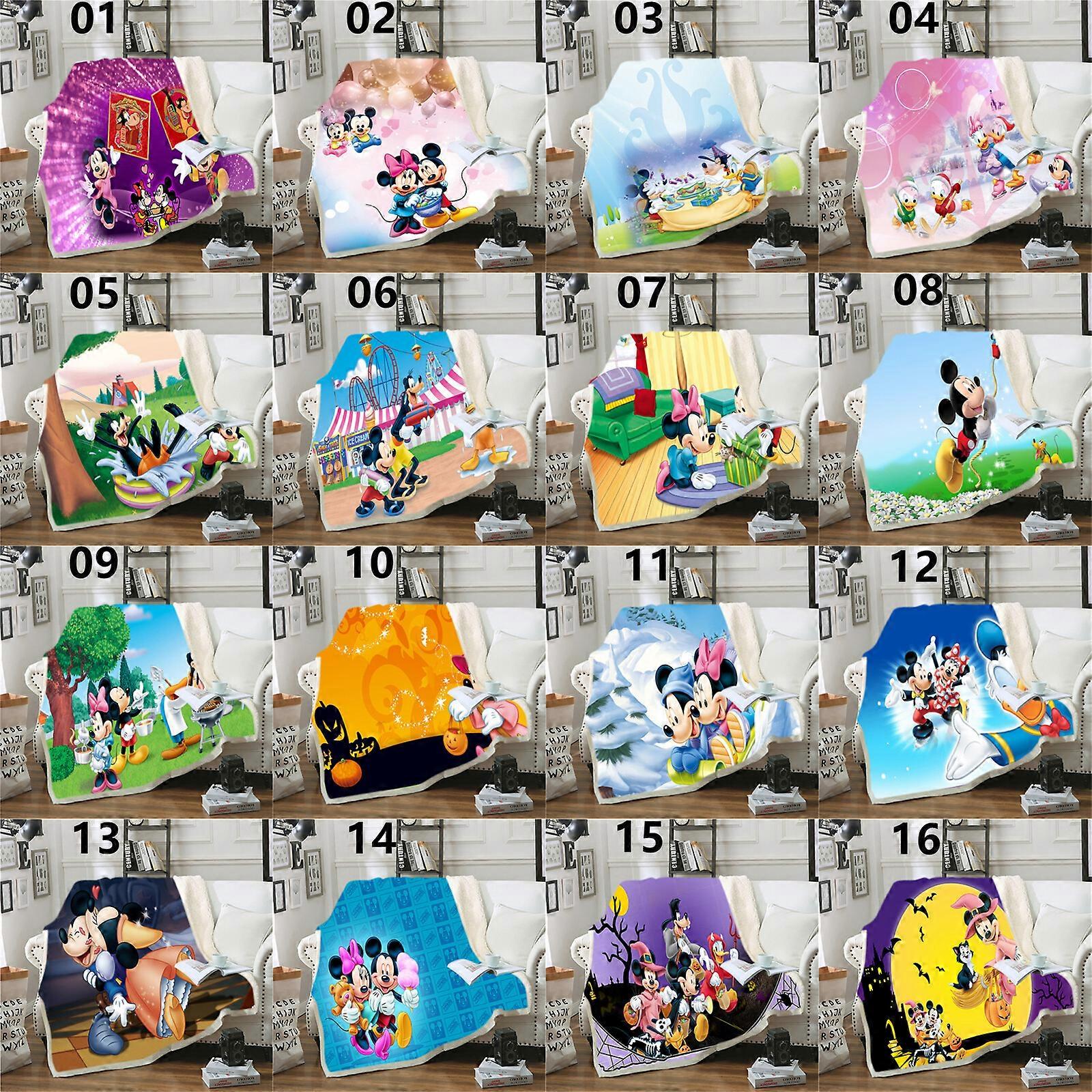 Mickey Mouse Halloween 3D Print Blanket Throw Bed Soft Warm Fleece Single Double
