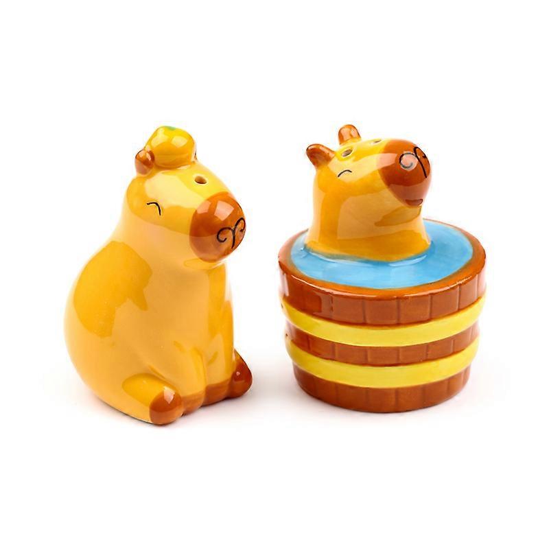 Ceramic Salt  Pepper Set - Capybara 1 Pack
