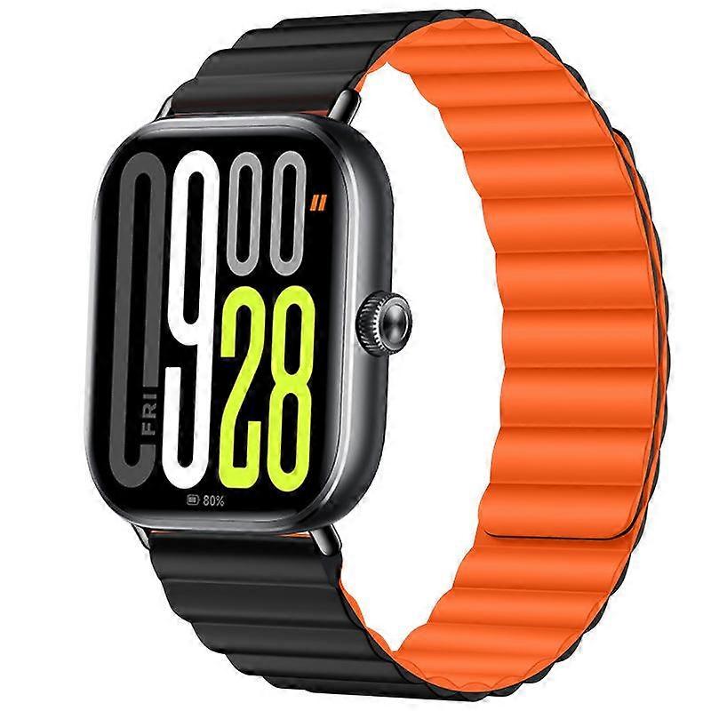 Magnetic Loop Soft Silicone Watch Band For Redmi Watch 6 / 5 / Xiaomi Smart Bnad 9 Pro