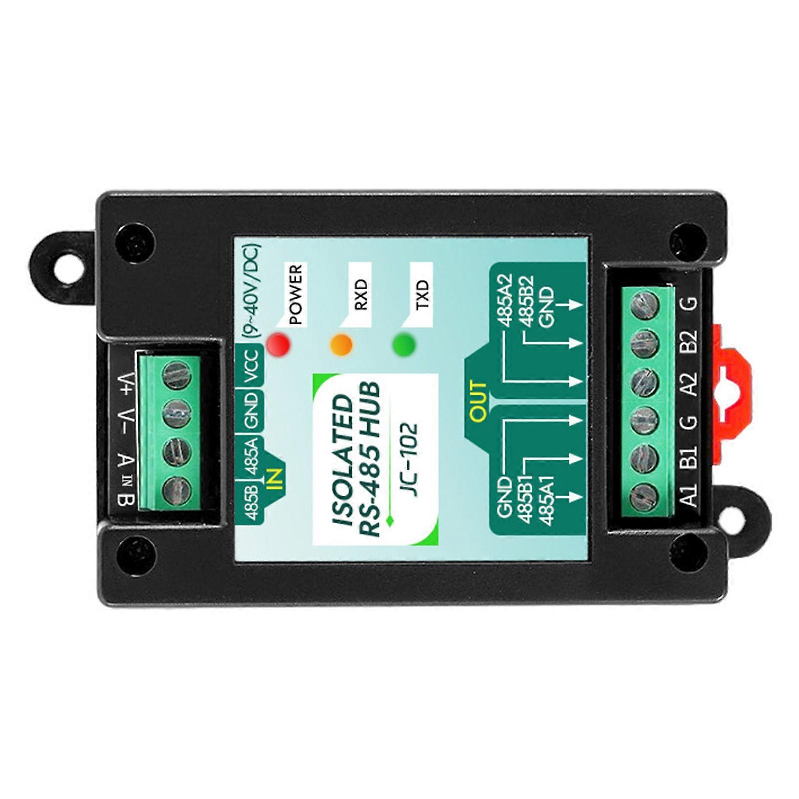 Long Distance Transfer RS485 System for Industry RS485 Data Interface Conversion Processor Modbus-RTU Module 9-40V Multicolor