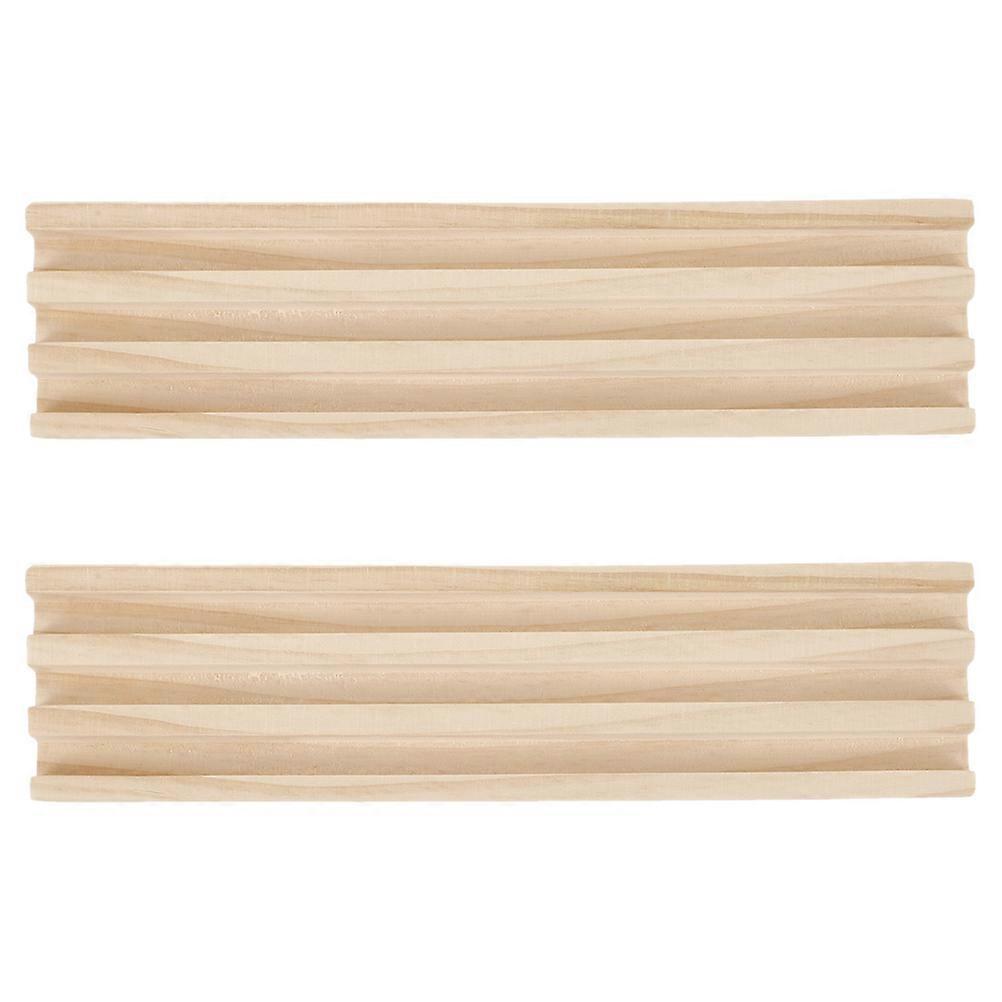 Bone Domino Tray for Stable Support 2Pcs Wooden Domino Holder Set