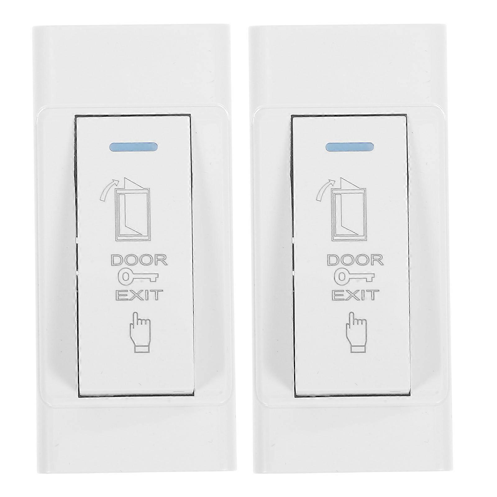 Door Access Control Switch Heavy Duty Push to Exit Button 2Pcs for Offices