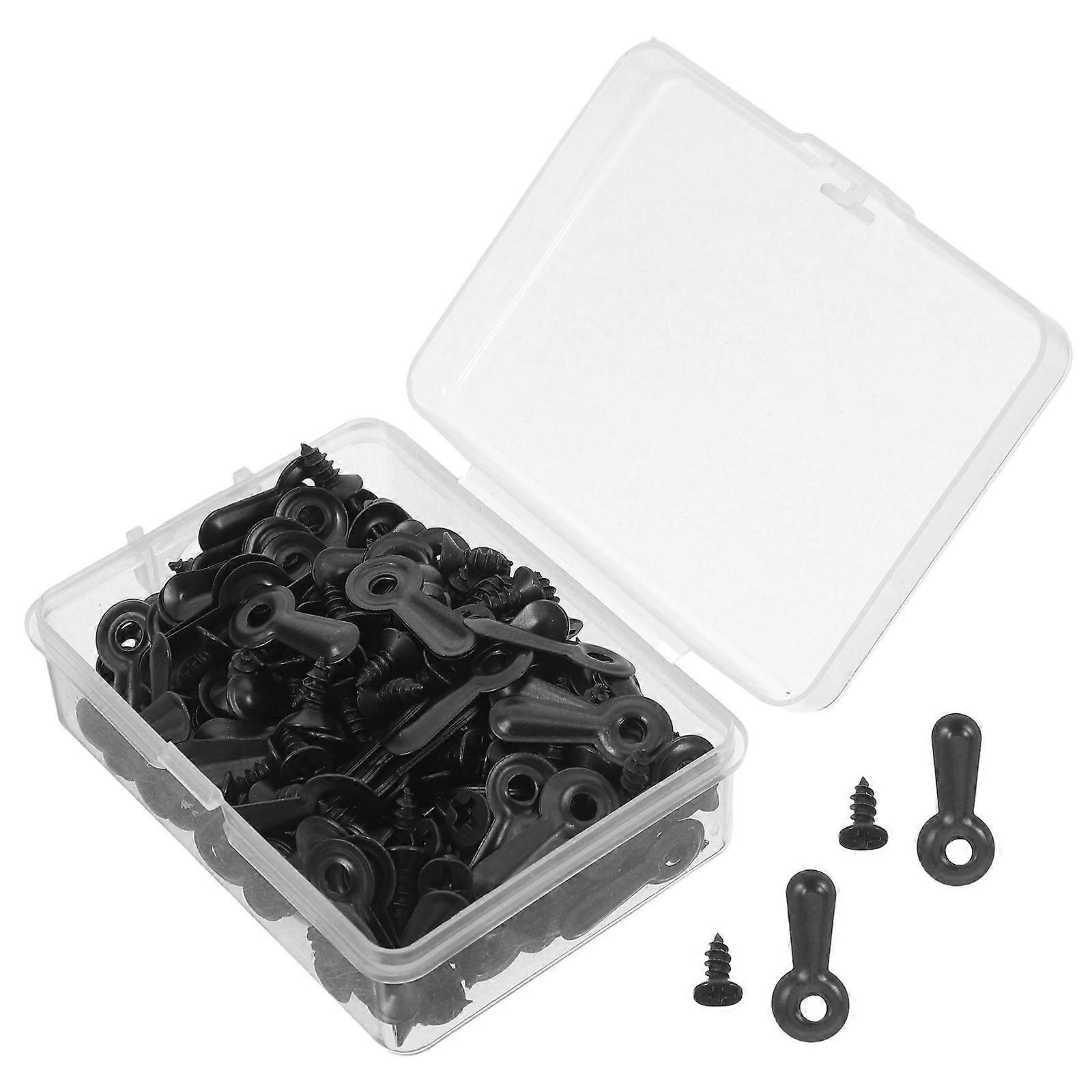 Picture Frame Hardware Backing Clips for Frame 160Pcs Black Arched Design