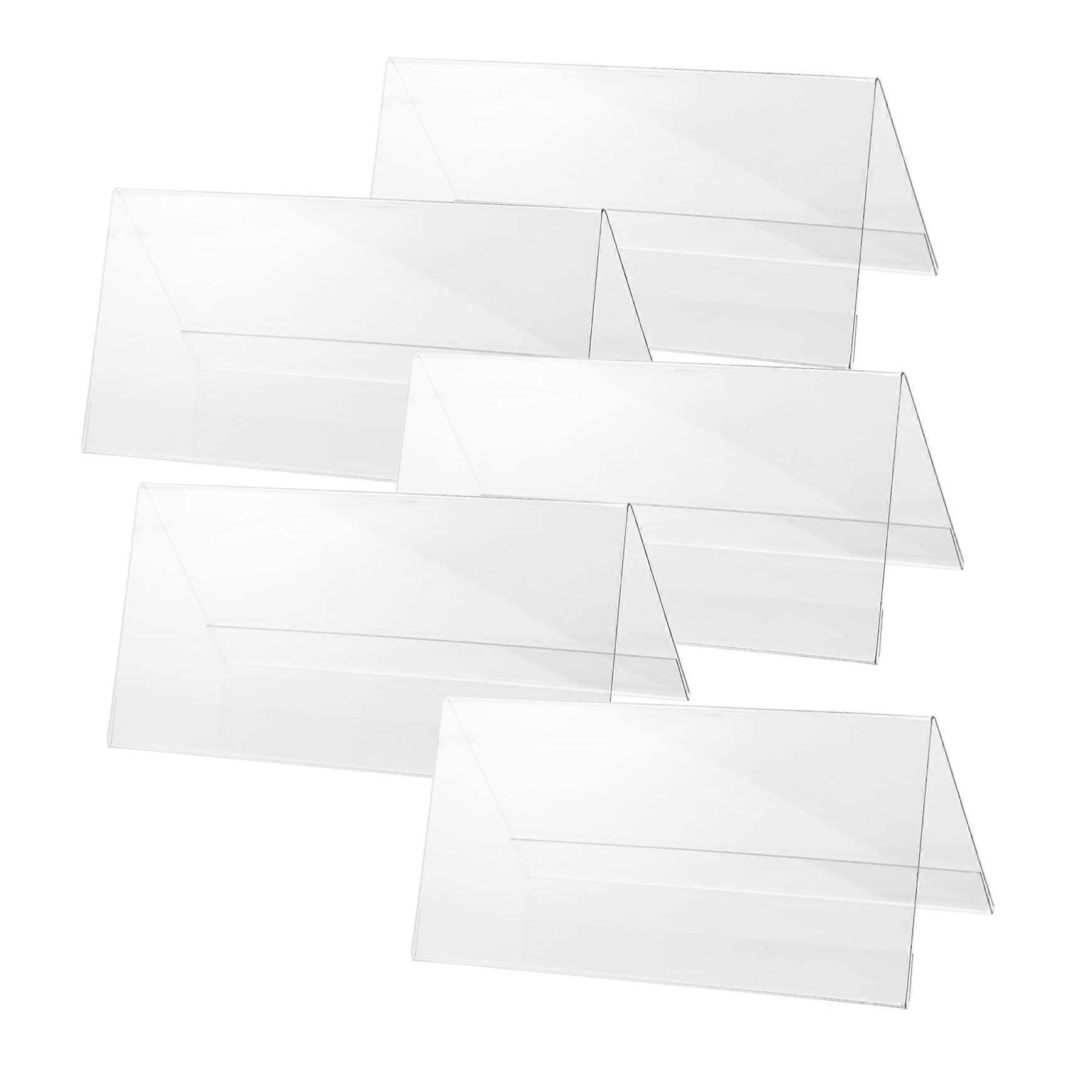 5Pcs Acrylic Table Number Stands Double Sided Sign Holders for Wedding Party Event Seating