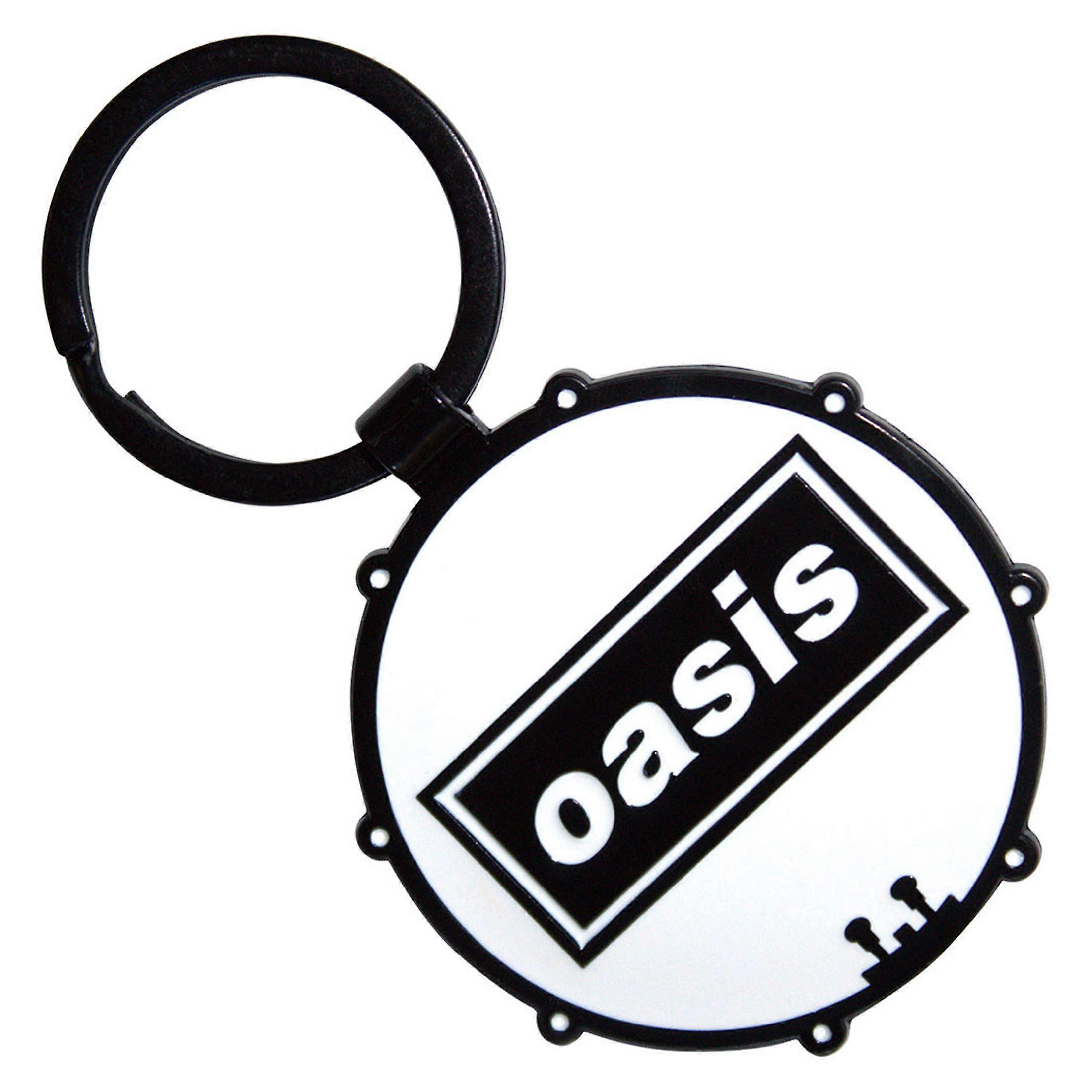 Oasis Decca Band Logo Drum Keychain Keyring
