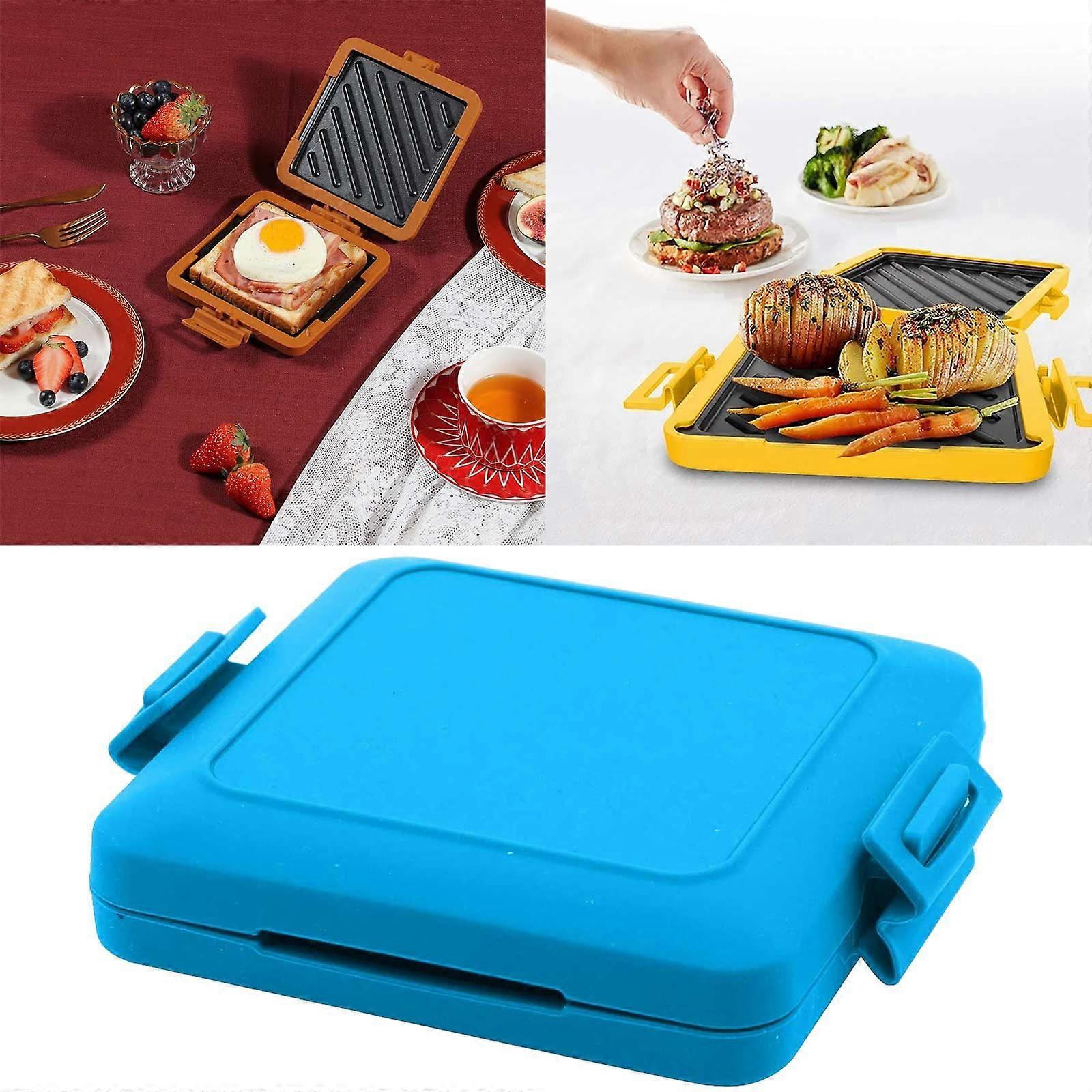 Microwave Toastie Sandwich Maker, Compatible with Microwave, Wireless, No Electricity, with Adjustable Silicone Straps