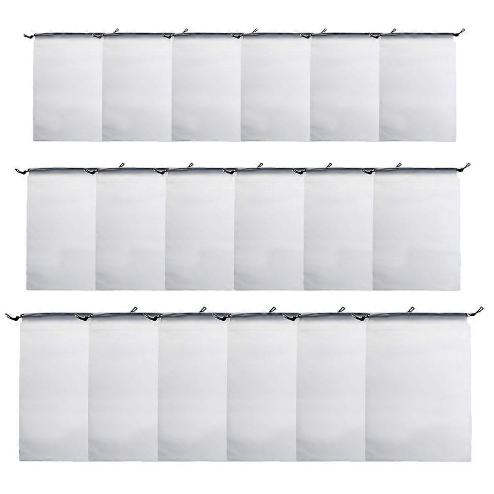 Drawstring Storage Pouch Waterproof Sealing Rectangular Fashionable Multi-Use For Gym 18Pcs