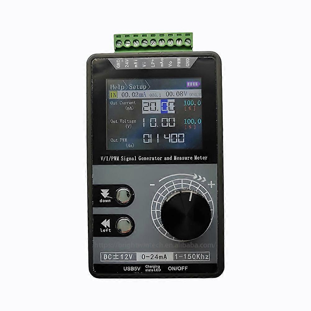 PWM Current Voltage Signal Generator 0-20mA 4-20mA 0-10V Source Simulator 0-50V 50mA Measuring Meter Calibrator