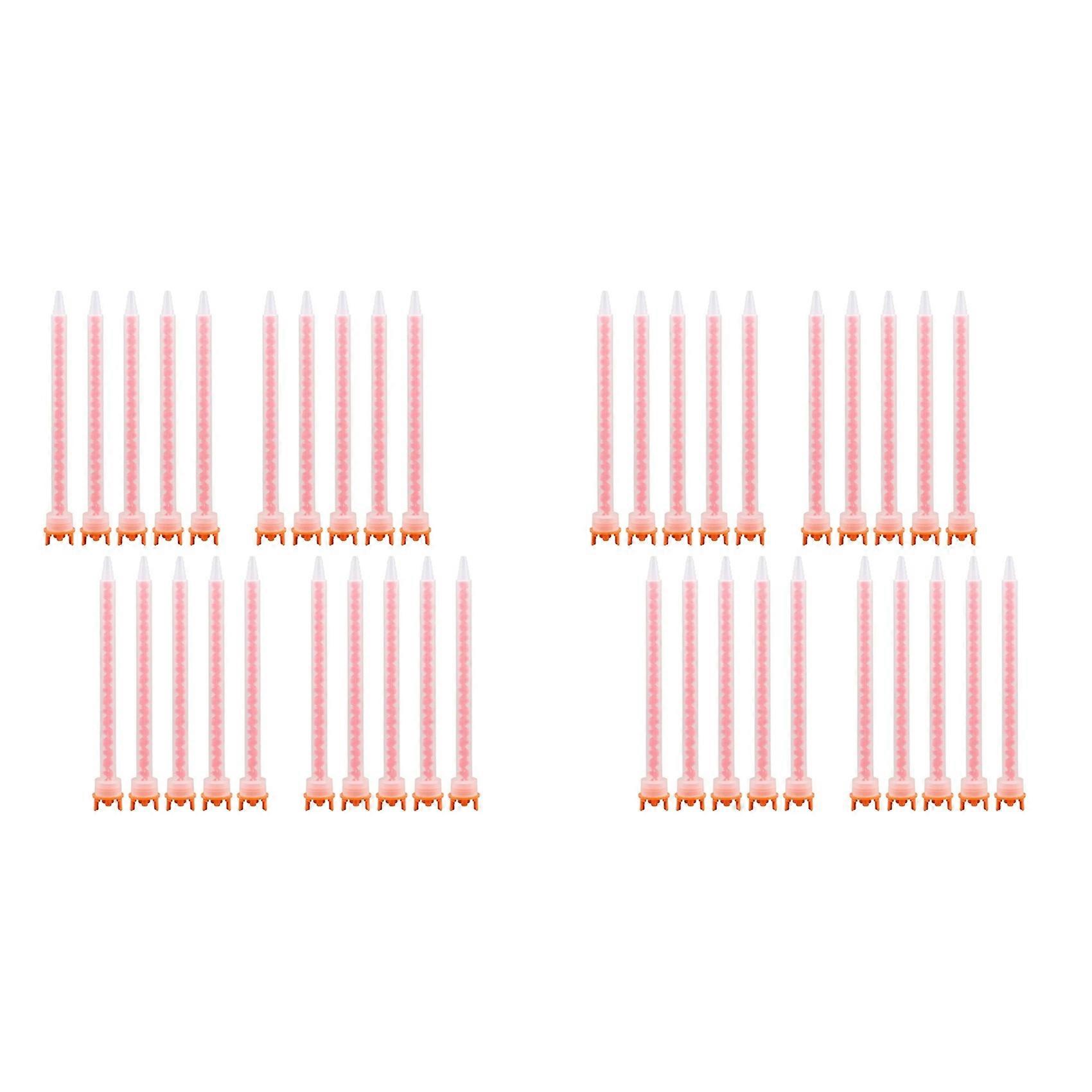 40pcs Epoxy Mixing Nozzle Static Mixing Nozzle MFHX08-18T Adhesive Cartridges Tip Mixer Nozzles (4:1/10:1 Ratio)