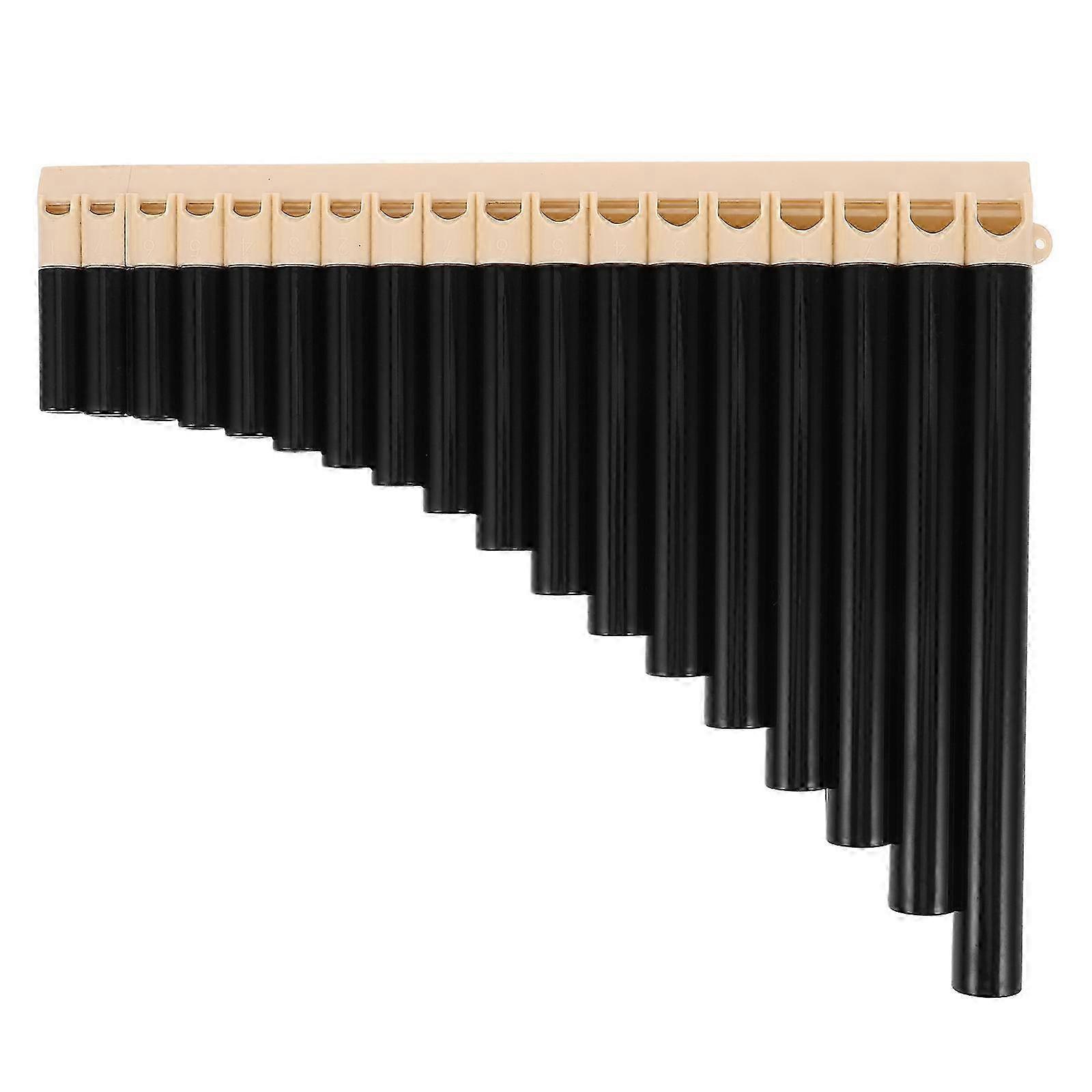 Pan Flute for Beginners and Professionals Teaching Tool Multi Rectangular ABS for Traditional Music Performances 1Set