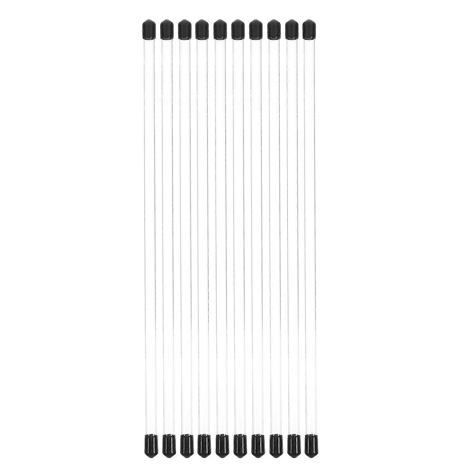 10Pcs Transparent Experimental Round Tubes for Storage Plastic Sample Containers