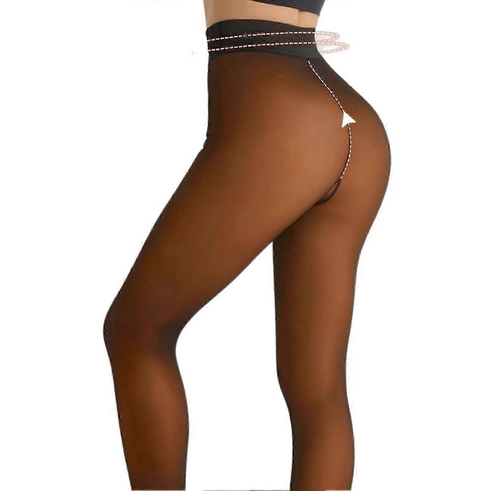 Fake See-Through Large Size Leggings Stretchy Opaque Non-See-Through Cold Weather Commuting