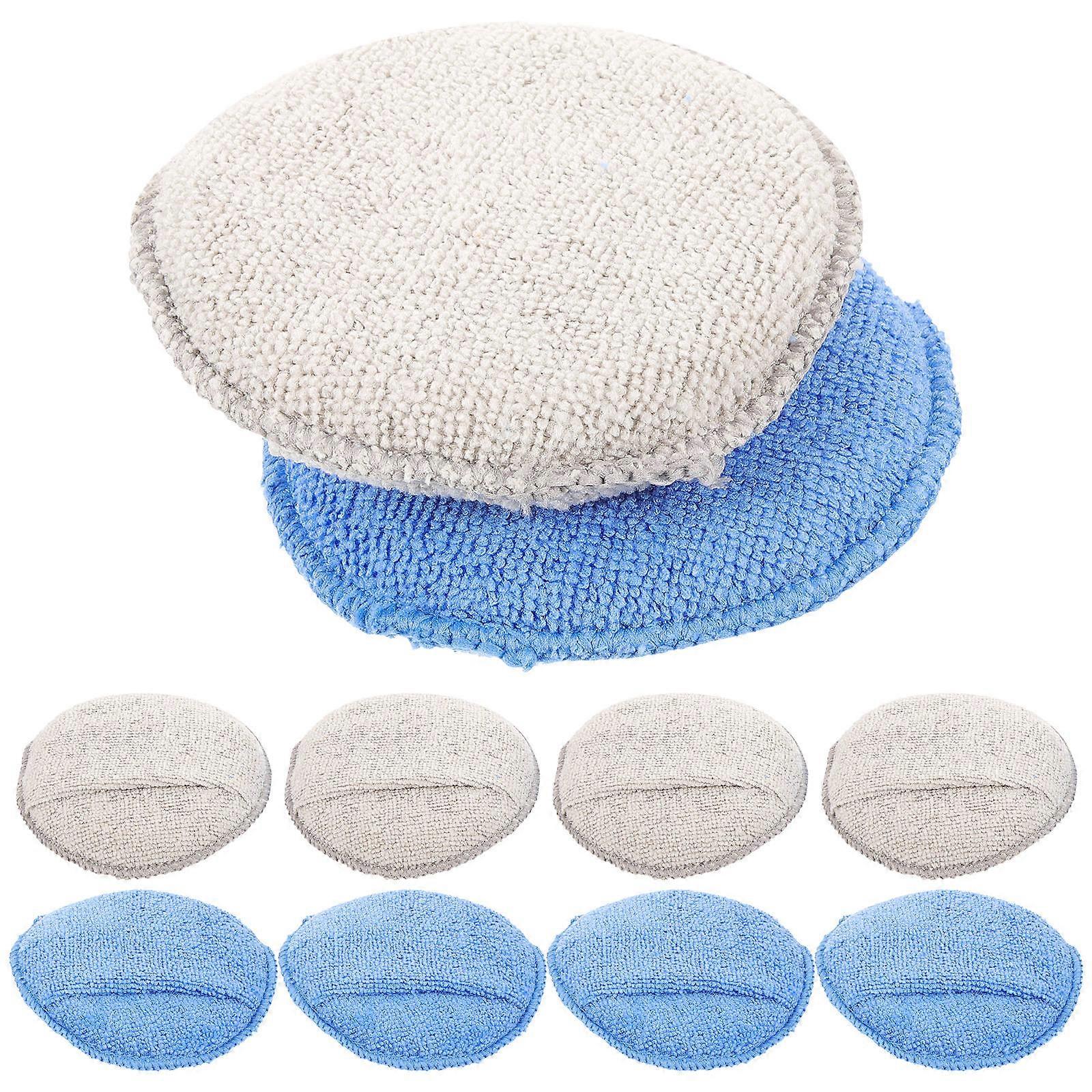 Durable Wax Applicator Pads for Car Cleaning with Sponge Material Assorted Color 10pcs
